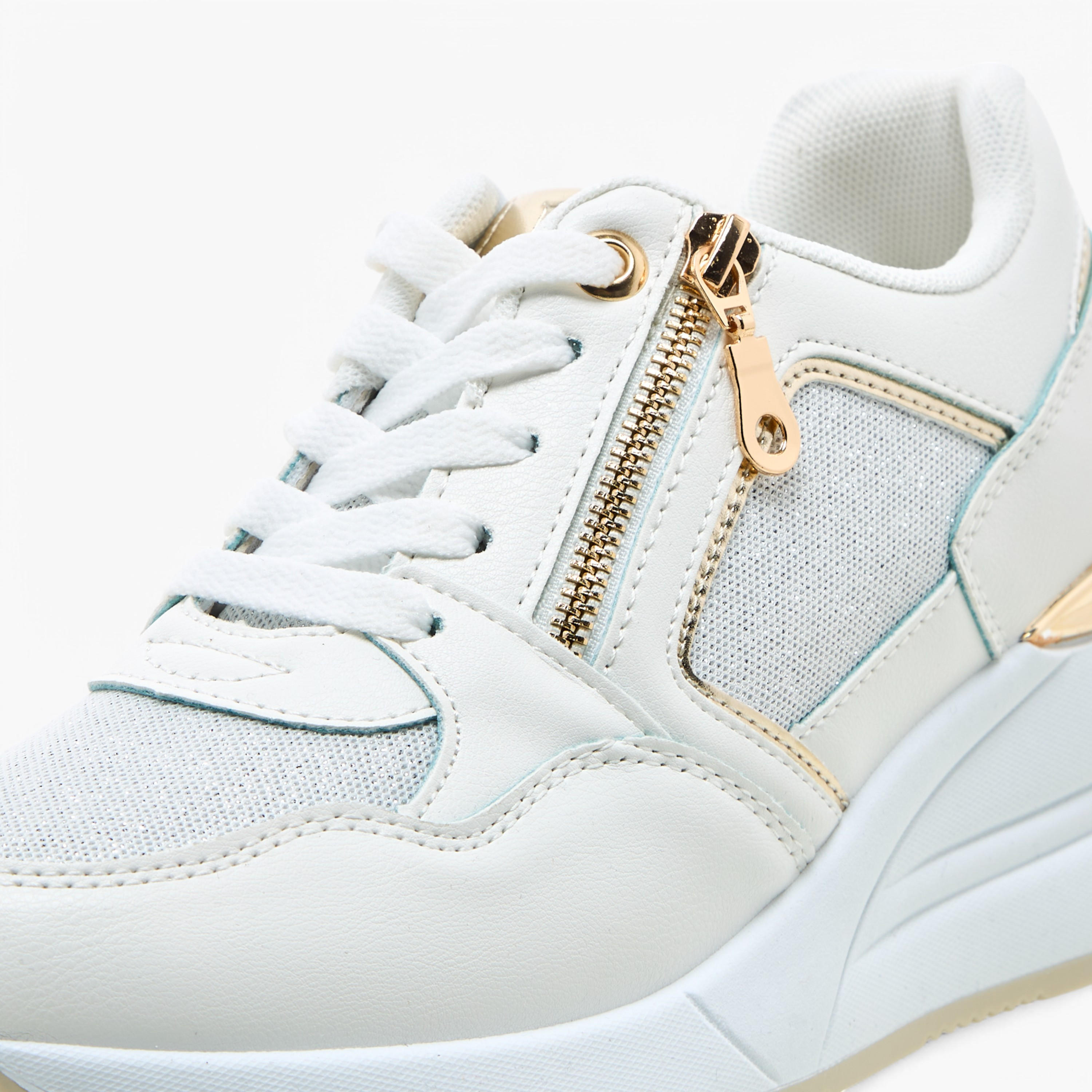 Flora Bella Panelled Lace-Up Sneakers-women-shoes-sneakers-image-4