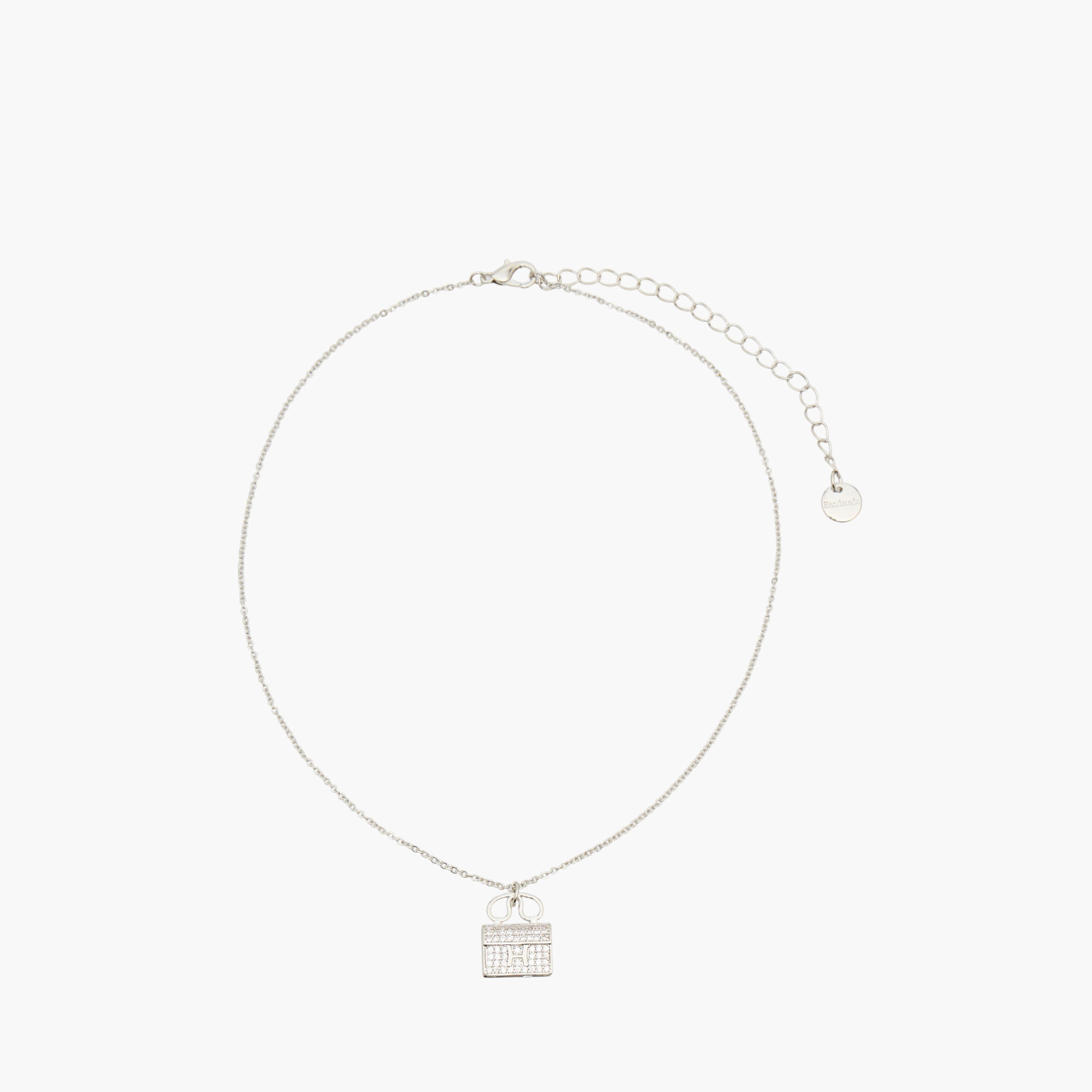 Metal Pendant Necklace with Cubic Zirconia Embellishment-women-watchesandjewellery-jewellery-necklacesandpendants-image-1
