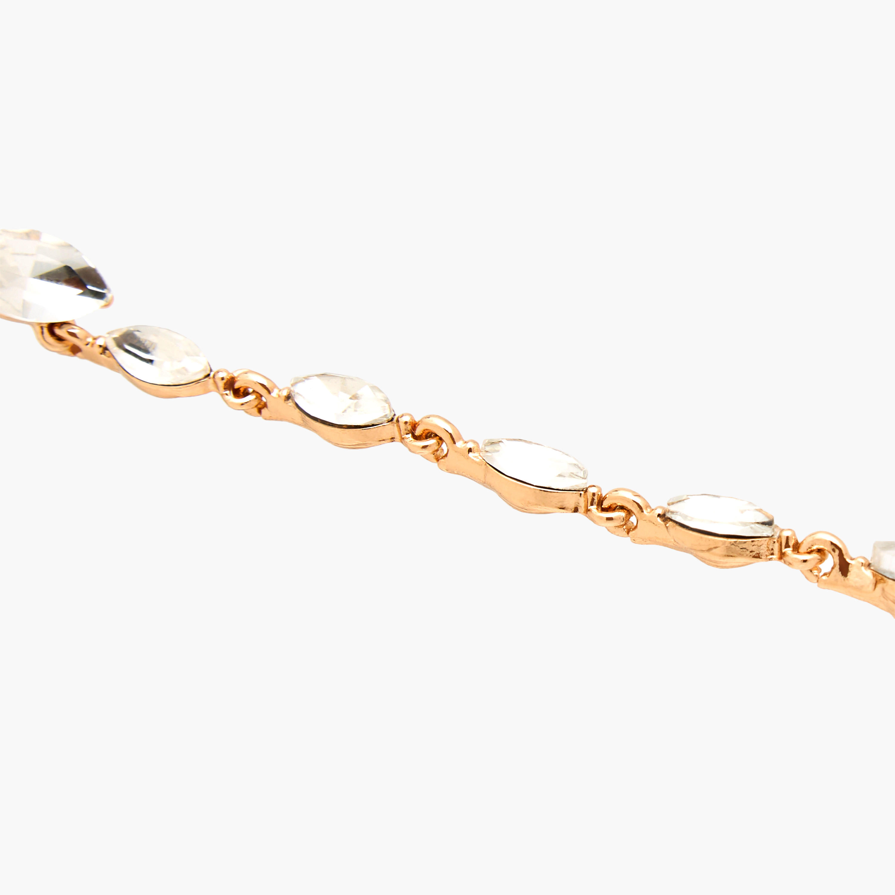 Gold Tone Embellished Dangling Earrings with Pushback Closure-women-watchesandjewellery-jewellery-earrings-image-3