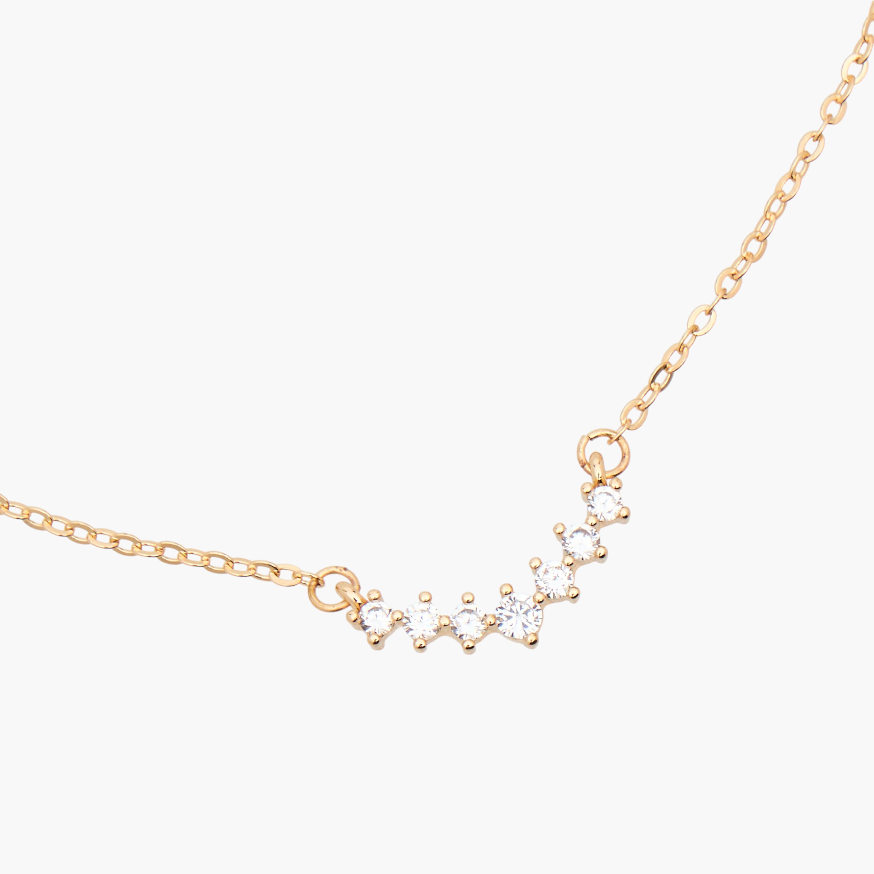 Metal Cubic Zirconia Embellished Pendant Necklace-women-watchesandjewellery-jewellery-necklacesandpendants-image-4