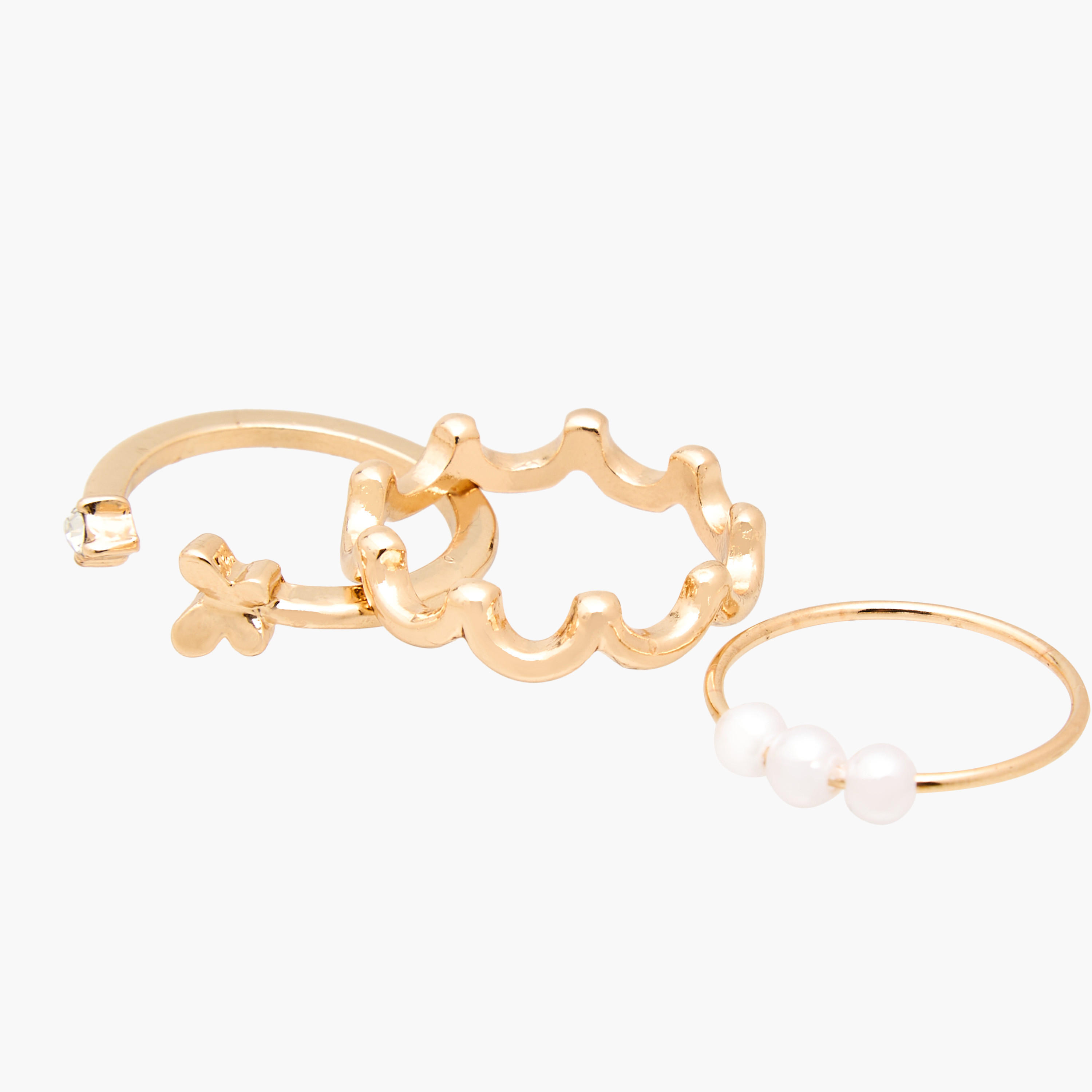Assorted Gold Tone Ring - Set of 15-women-watchesandjewellery-jewellery-rings-image-3