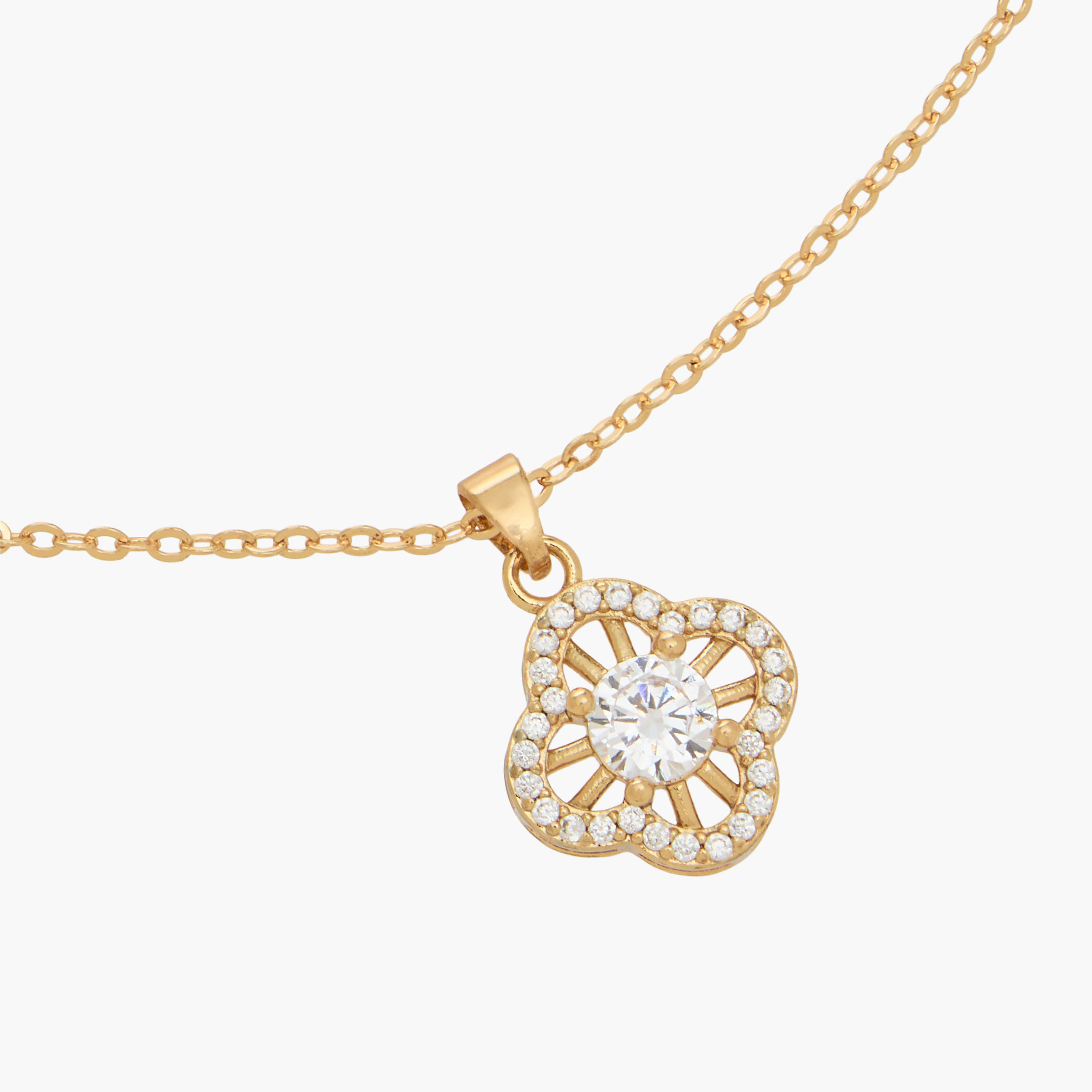 Set of 2 - Embellished Cubic Zirconia Necklace and Earrings-women-watchesandjewellery-jewellery-necklacesandpendants-image-4