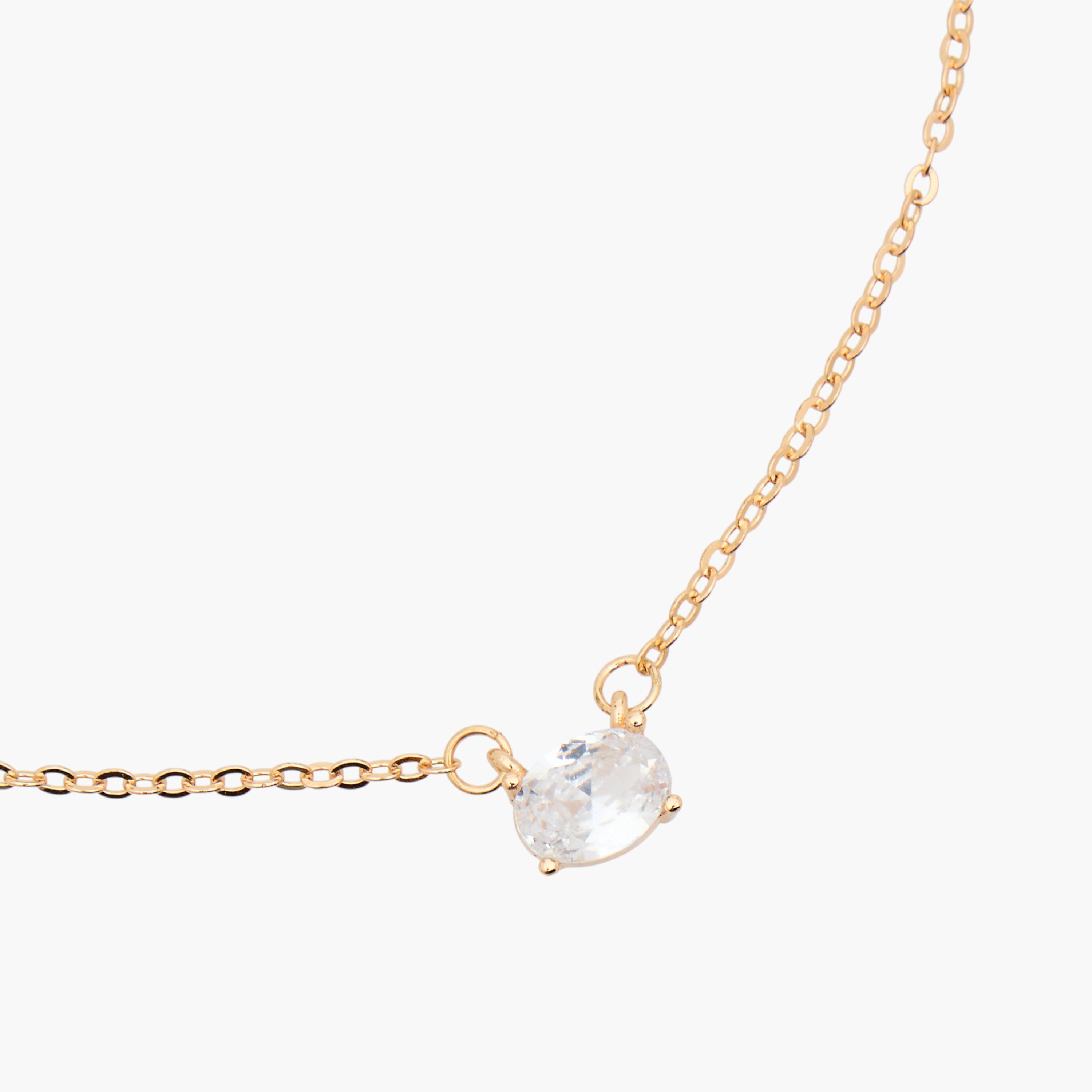 Metal Pendant Necklace with Cubic Zirconia Embellishment-women-watchesandjewellery-jewellery-necklacesandpendants-image-4