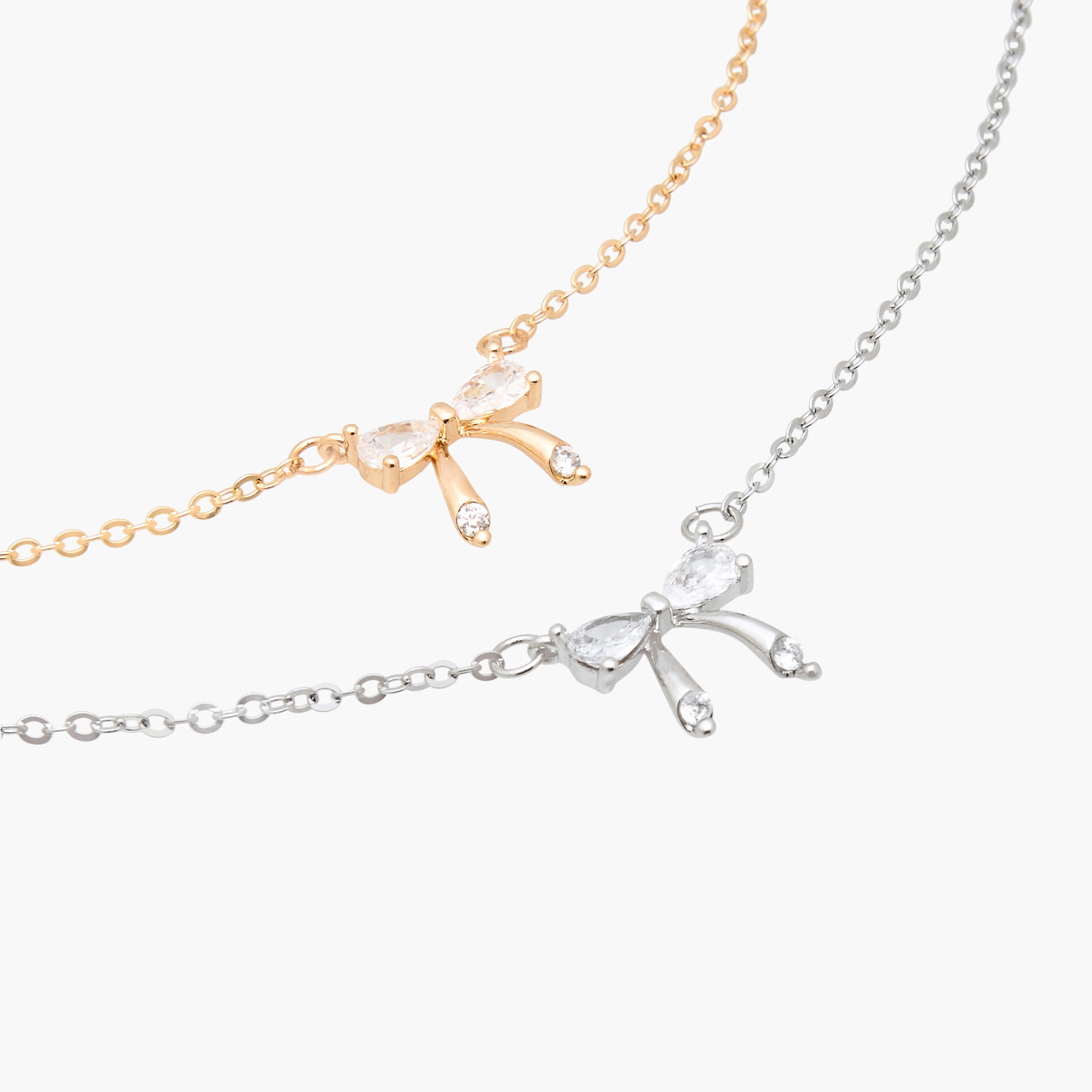 أعقاد معدن بدلايات فيونكة - طقم من قطعتين-women-watchesandjewellery-jewellery-necklacesandpendants-image-4