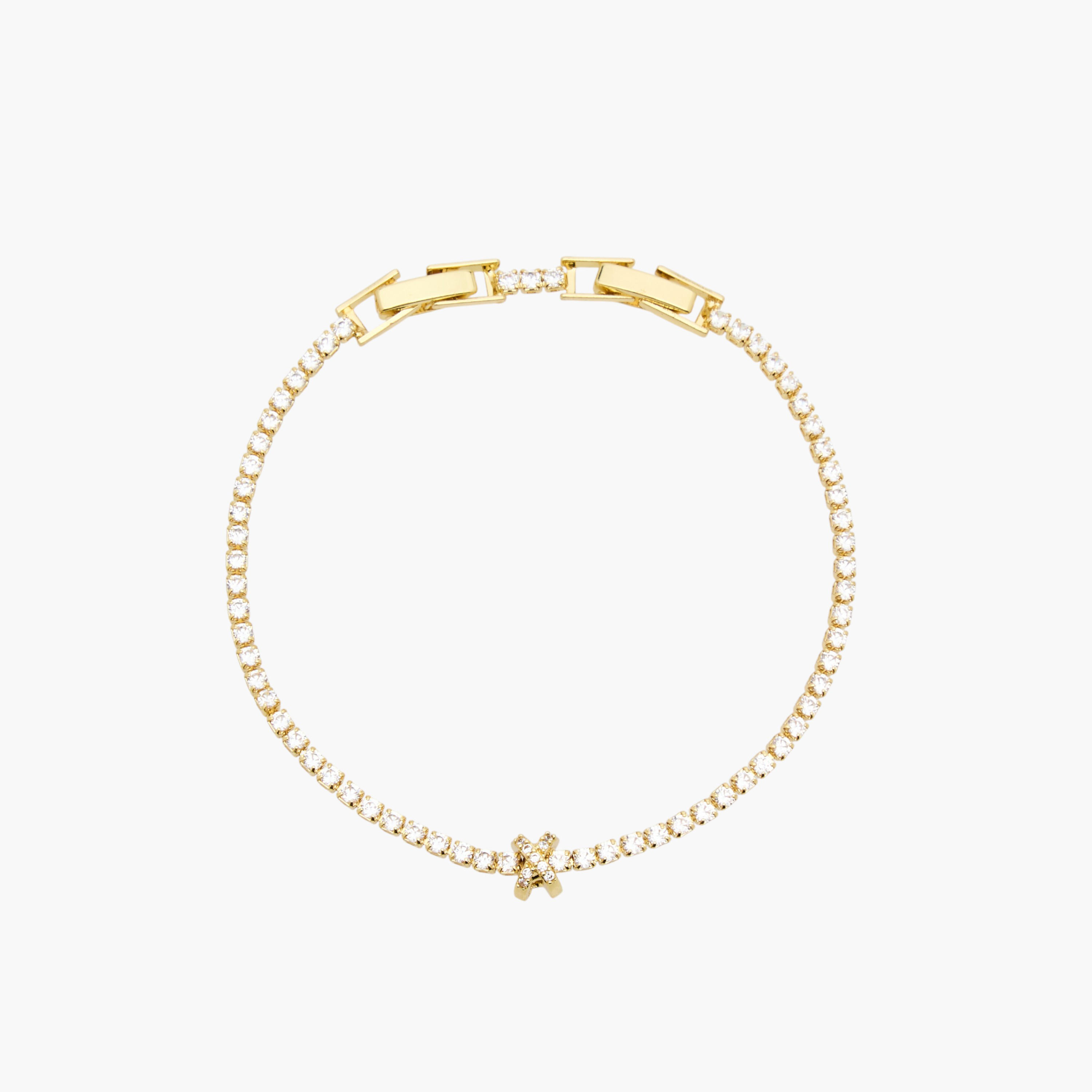 Metal Cubic Zirconia Embellished Bracelet-women-watchesandjewellery-jewellery-banglesandbracelets-image-2