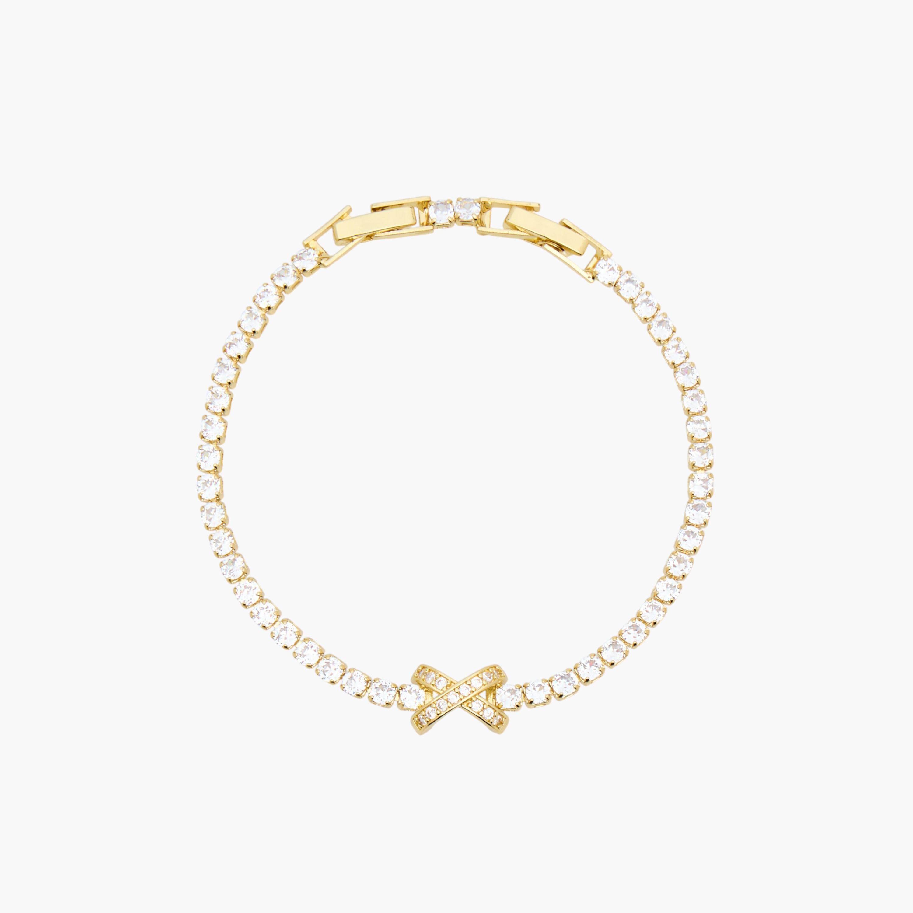 Metal Cubic Zirconia Embellished Bracelet-women-watchesandjewellery-jewellery-banglesandbracelets-image-2