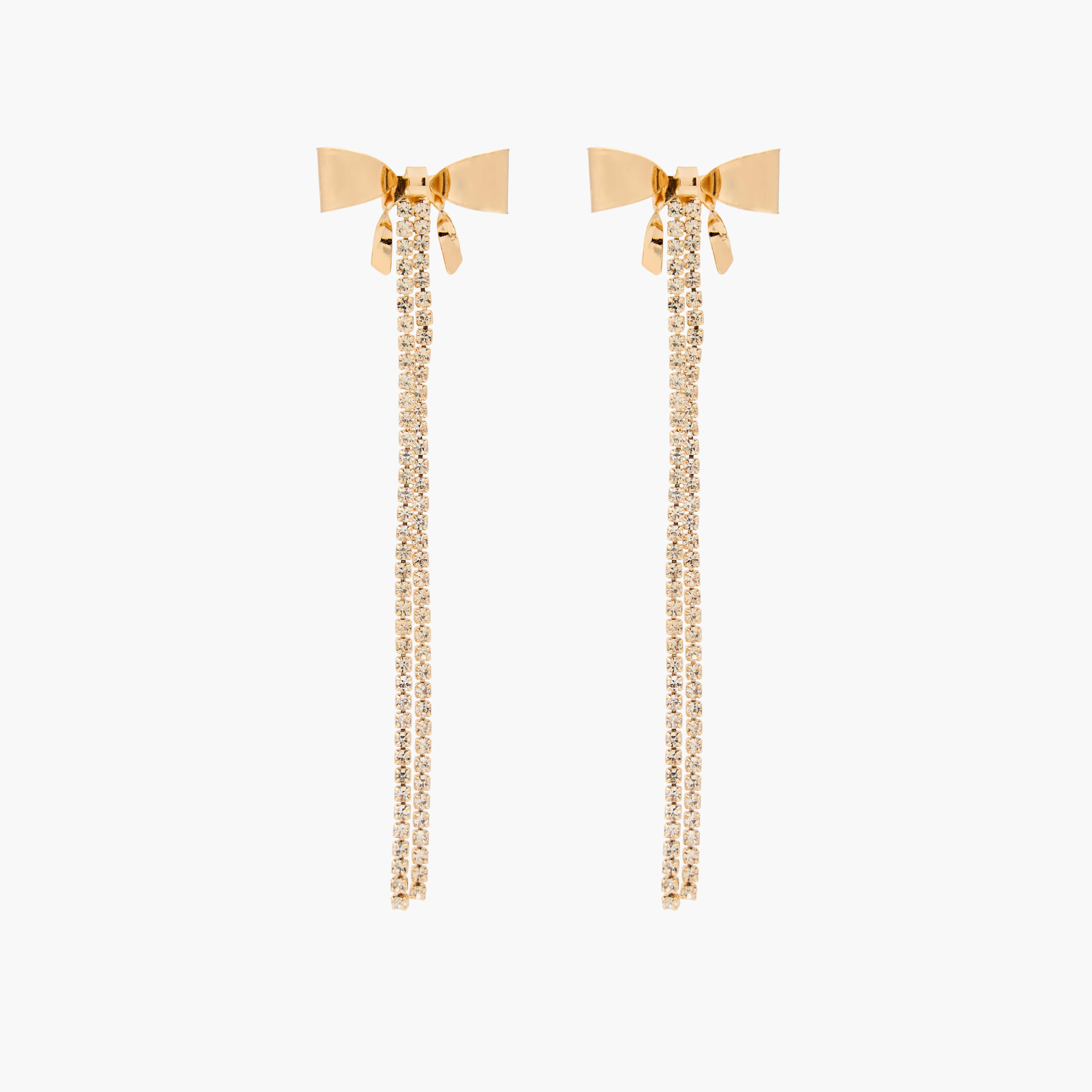 حلق معدني متدلي مزين بمكبس إغلاق خلفي-women-watchesandjewellery-jewellery-earrings-image-1