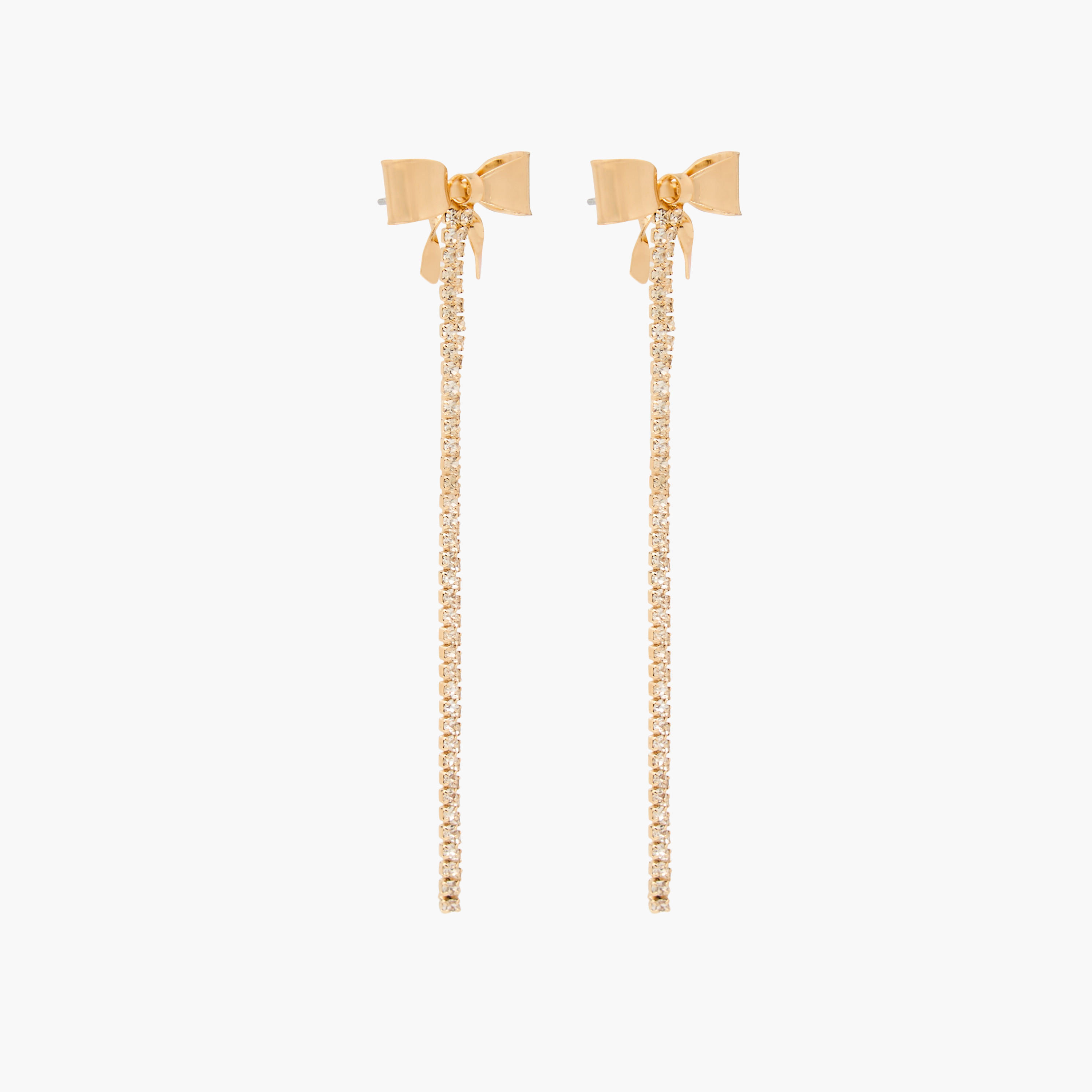 حلق معدني متدلي مزين بمكبس إغلاق خلفي-women-watchesandjewellery-jewellery-earrings-image-2