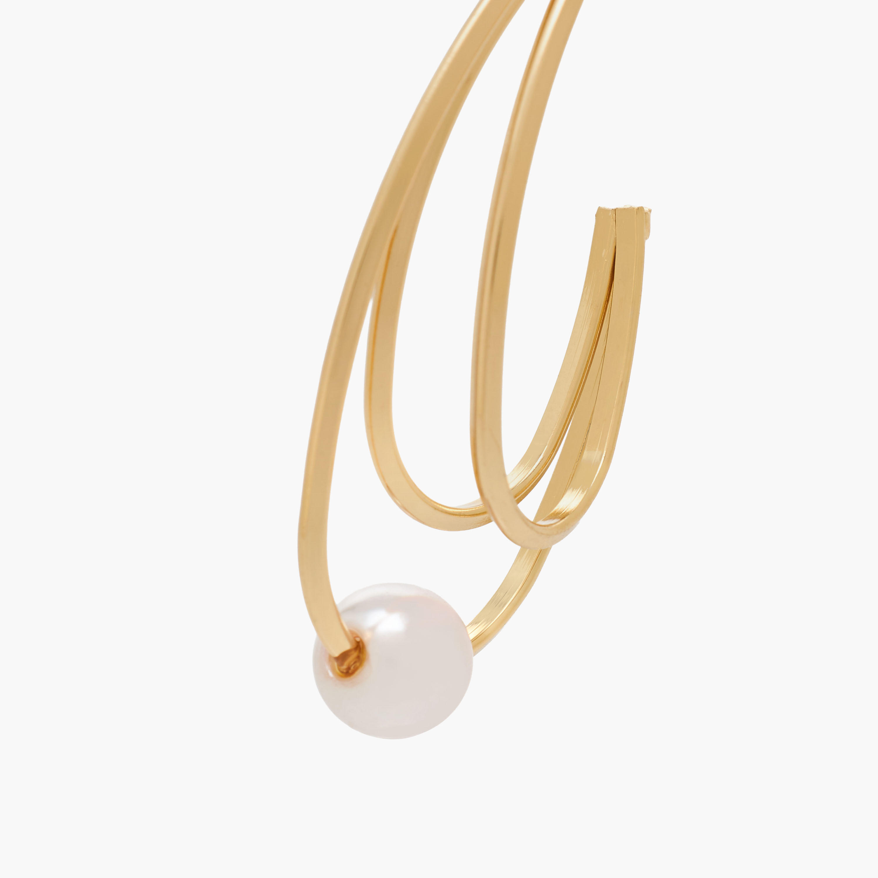 Metal Embellished Earrings with Pushback Closure-women-watchesandjewellery-jewellery-earrings-image-3