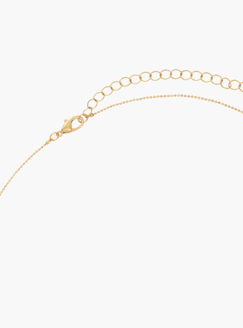 عقد معدني بدلاية ومكعب زركونيا-women-watchesandjewellery-jewellery-necklacesandpendants-image-3