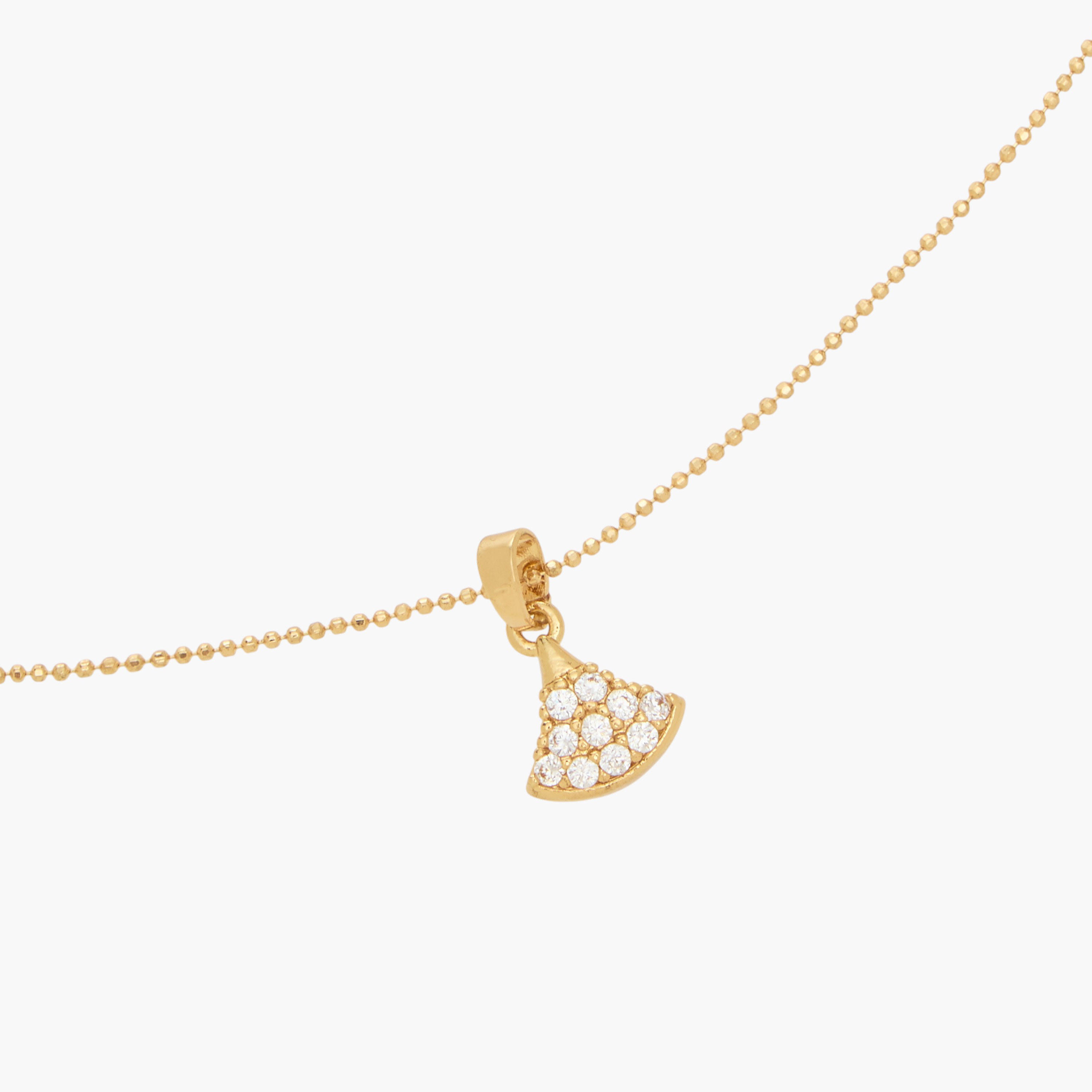 عقد معدني بدلاية ومكعب زركونيا-women-watchesandjewellery-jewellery-necklacesandpendants-image-4