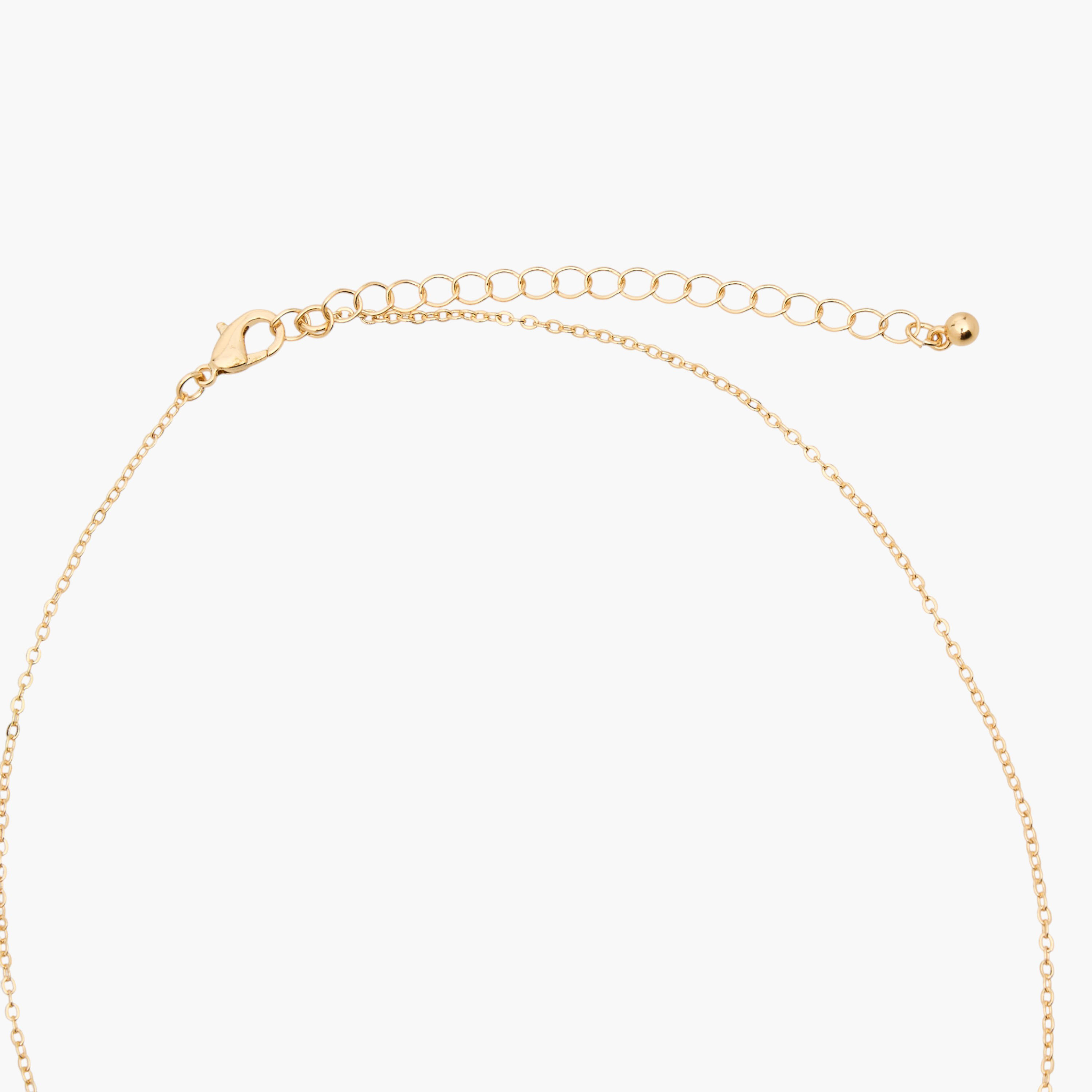 Metal Cubic Zirconia Embellished Pendant Necklace-women-watchesandjewellery-jewellery-necklacesandpendants-image-3