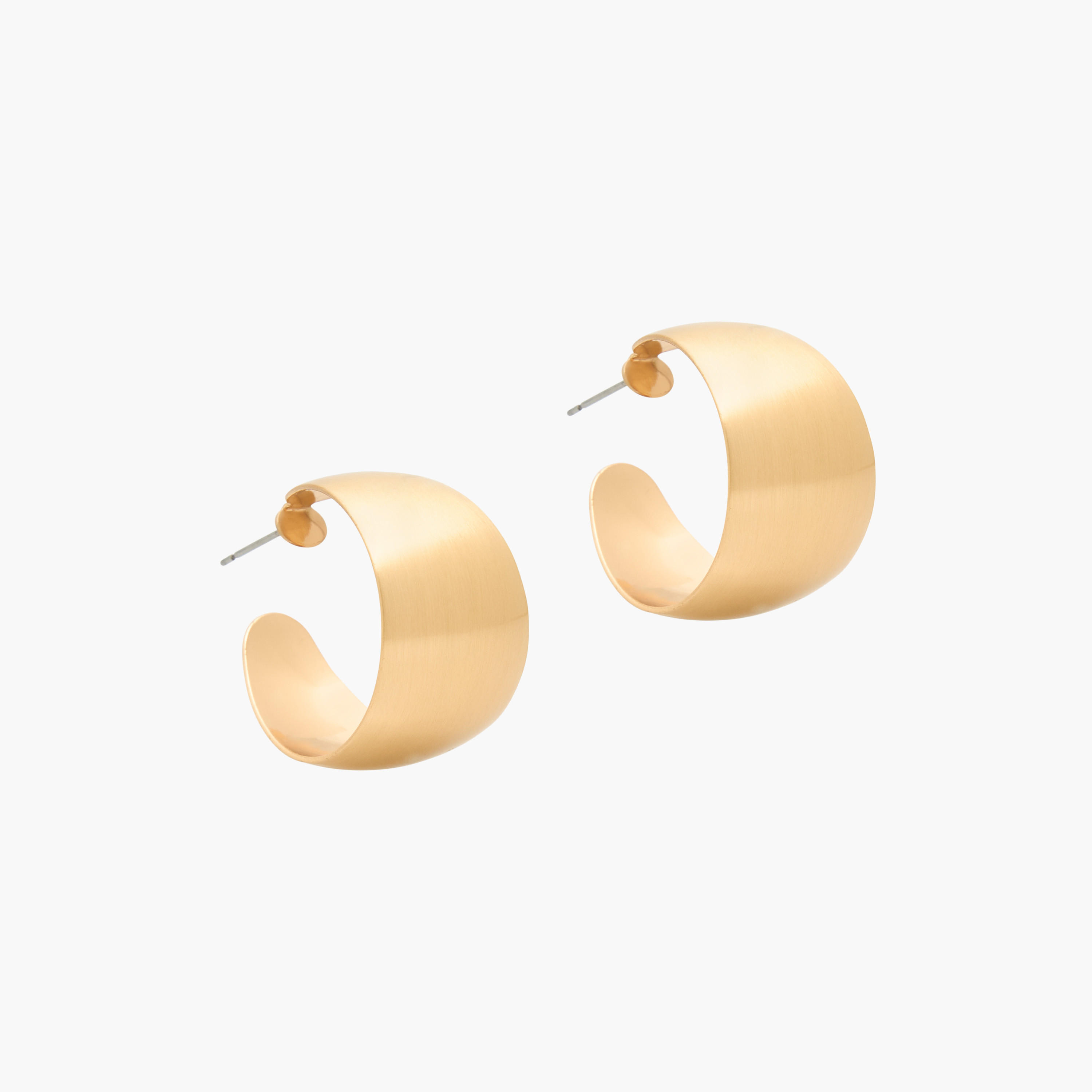Metal Hoop Earrings with Pushback Closure-women-watchesandjewellery-jewellery-earrings-image-2