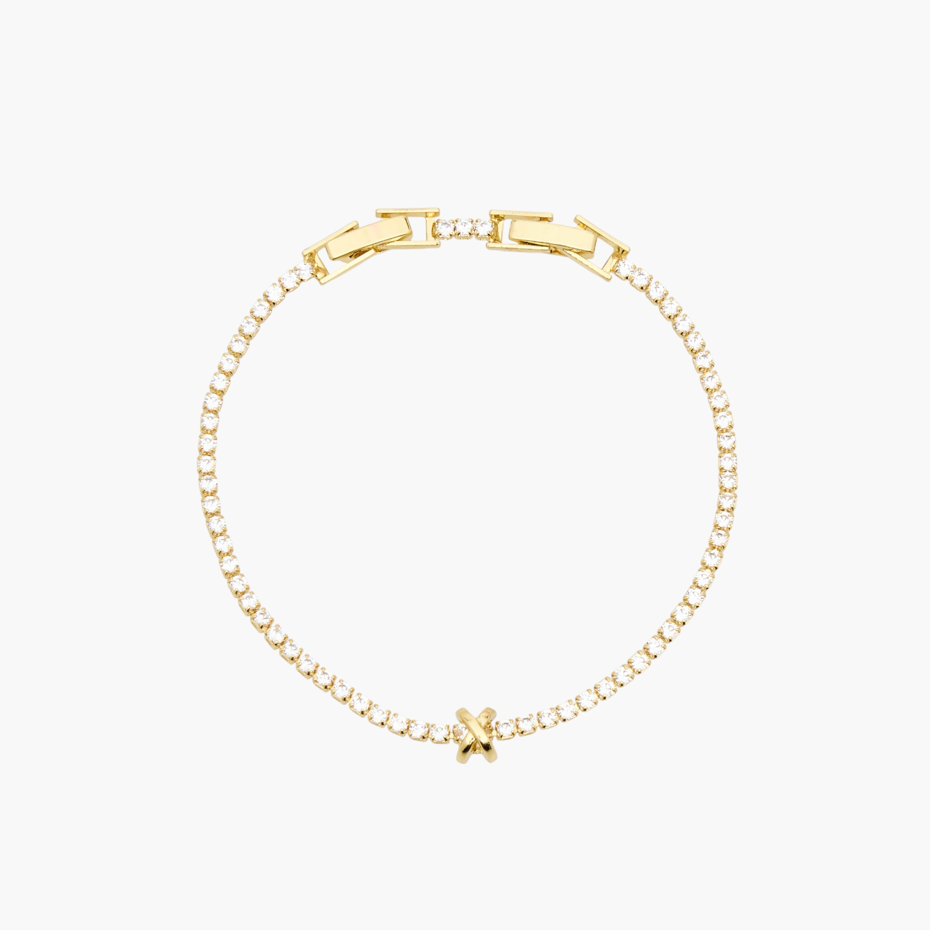 Metal Cubic Zirconia Embellished Bracelet-women-watchesandjewellery-jewellery-banglesandbracelets-image-2