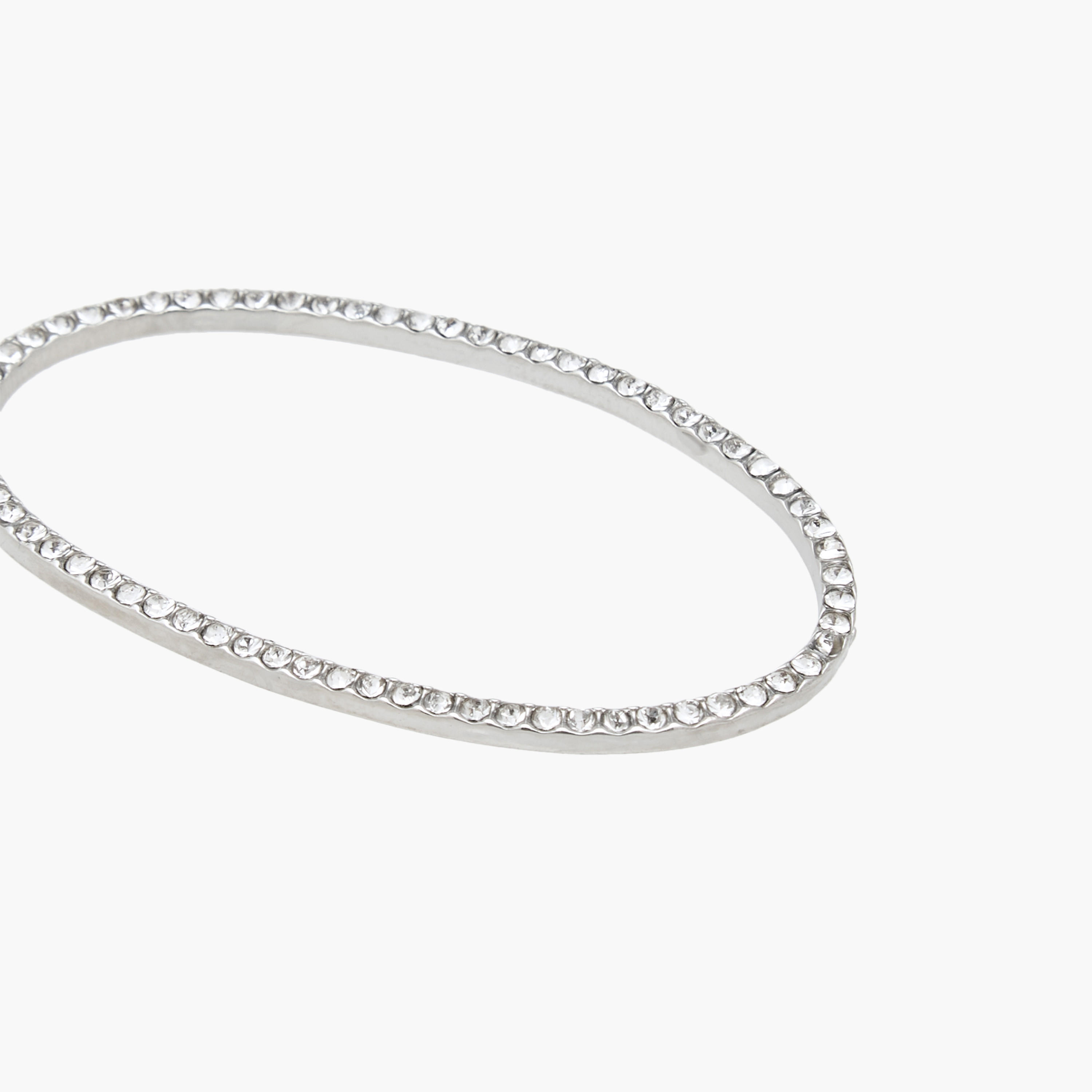 حلق معدني متدلي مزين بمكبس إغلاق خلفي-women-watchesandjewellery-jewellery-earrings-image-3