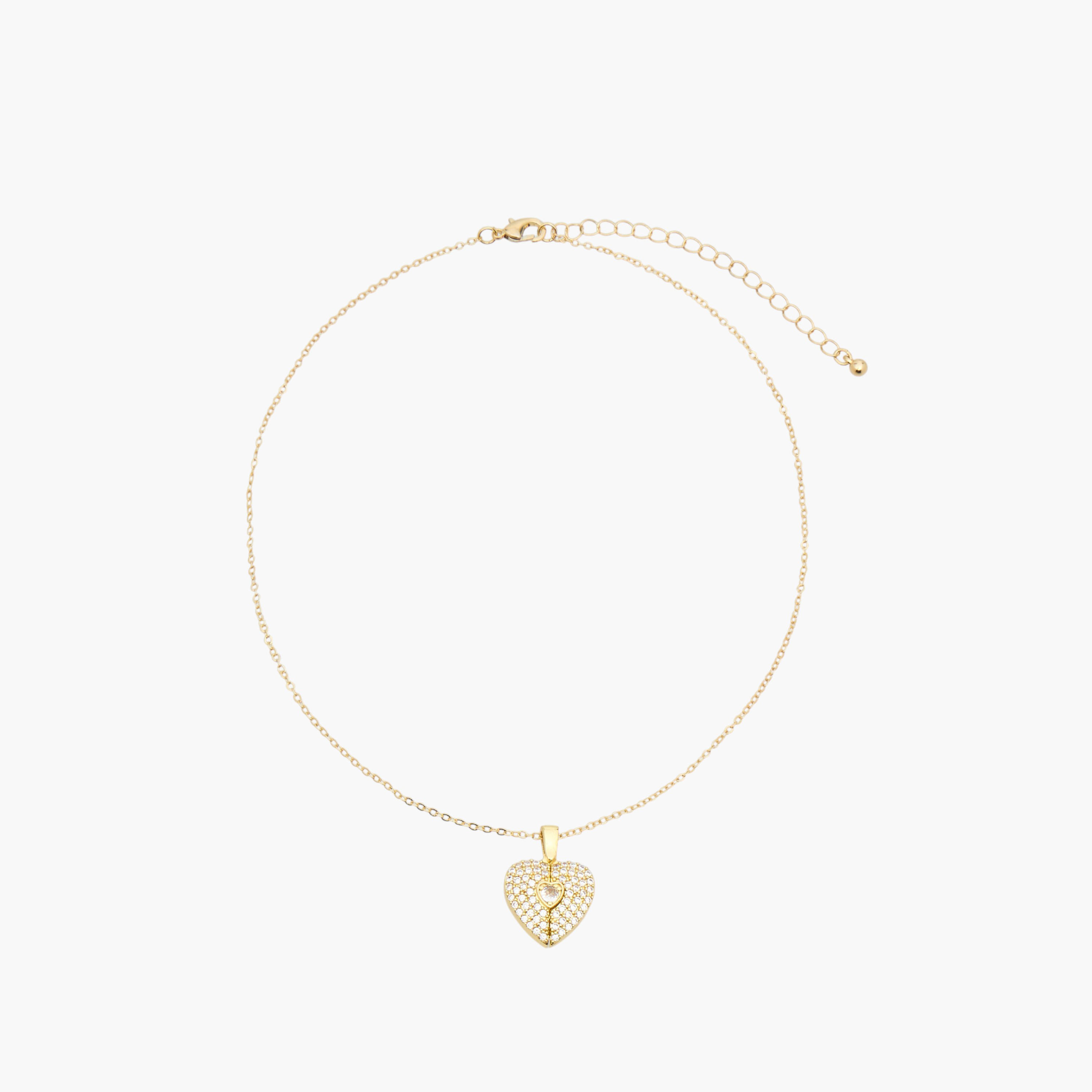 عقد معدن بدلاية مزينة بمكعبات الزيركون-women-watchesandjewellery-jewellery-necklacesandpendants-image-1