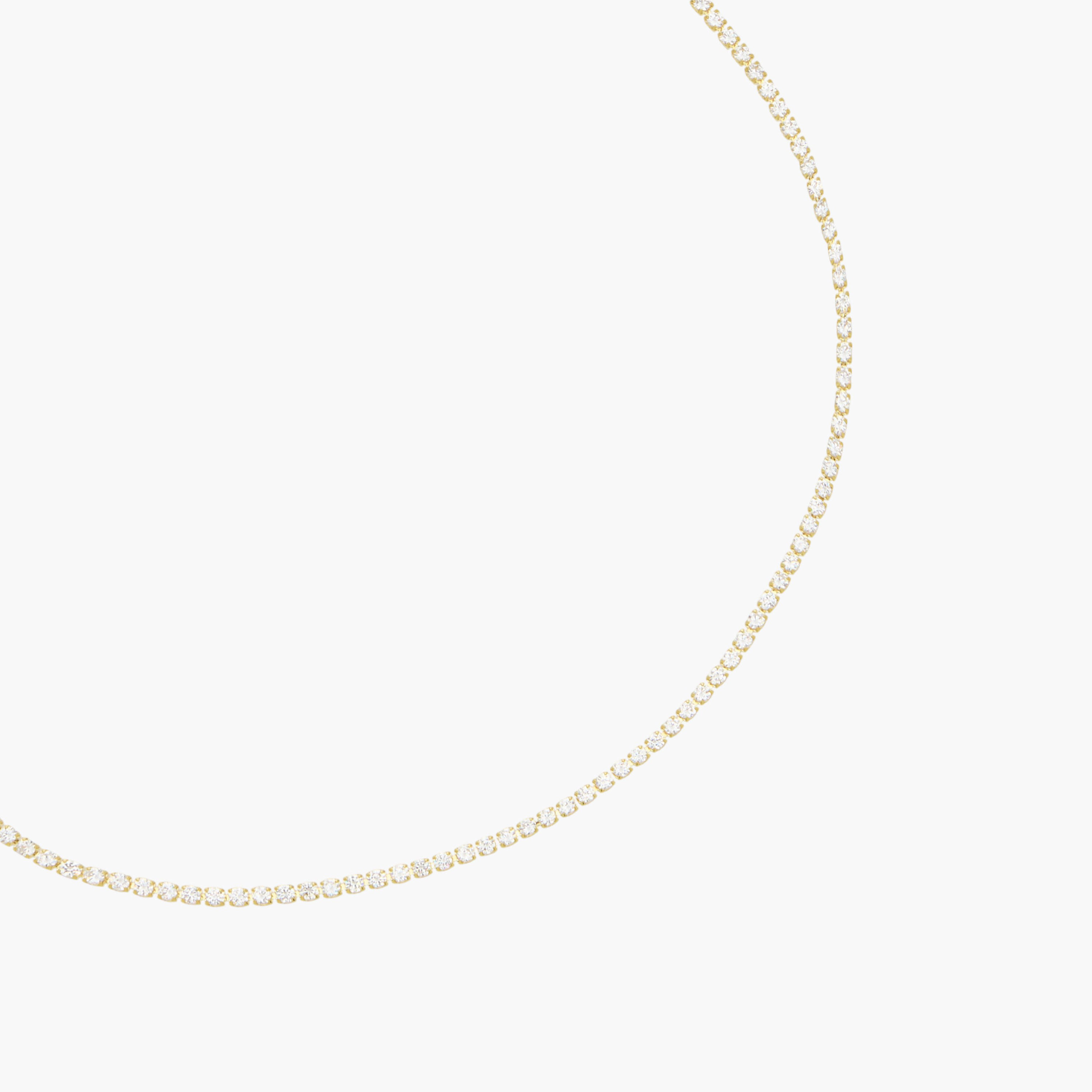 Metal Choker Necklace with Cubic Zirconia Embellishment-women-watchesandjewellery-jewellery-necklacesandpendants-image-2
