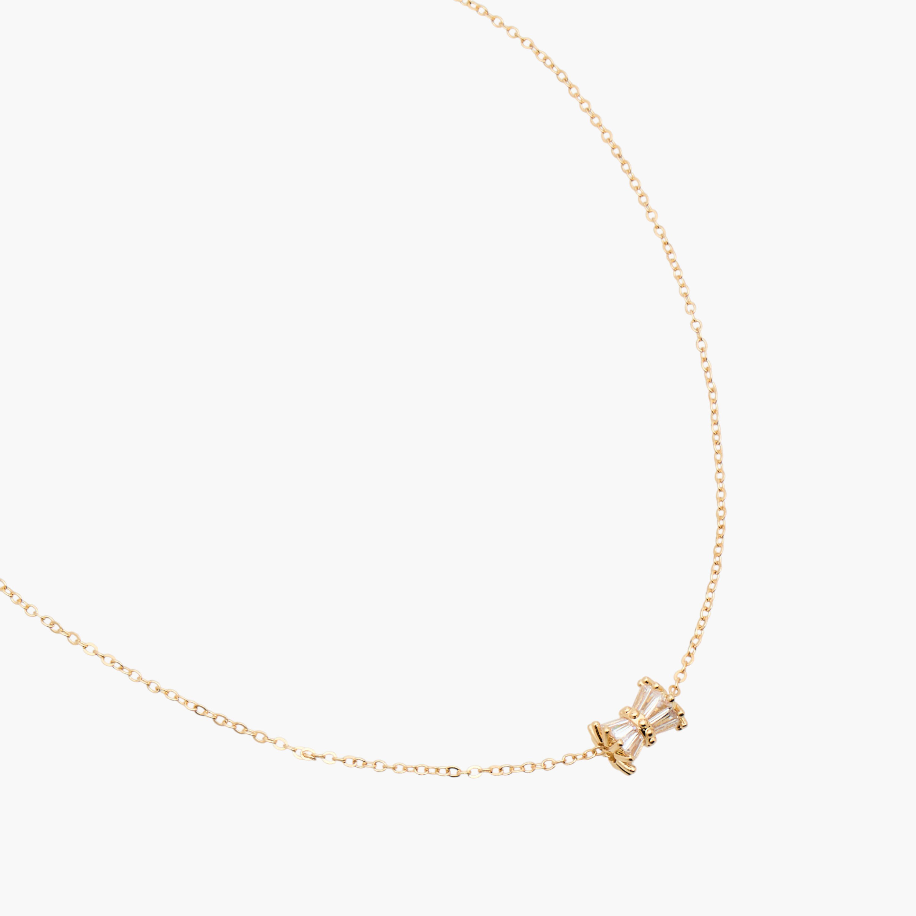 عقد معدني مزين بمكعب زركونيا-women-watchesandjewellery-jewellery-necklacesandpendants-image-2