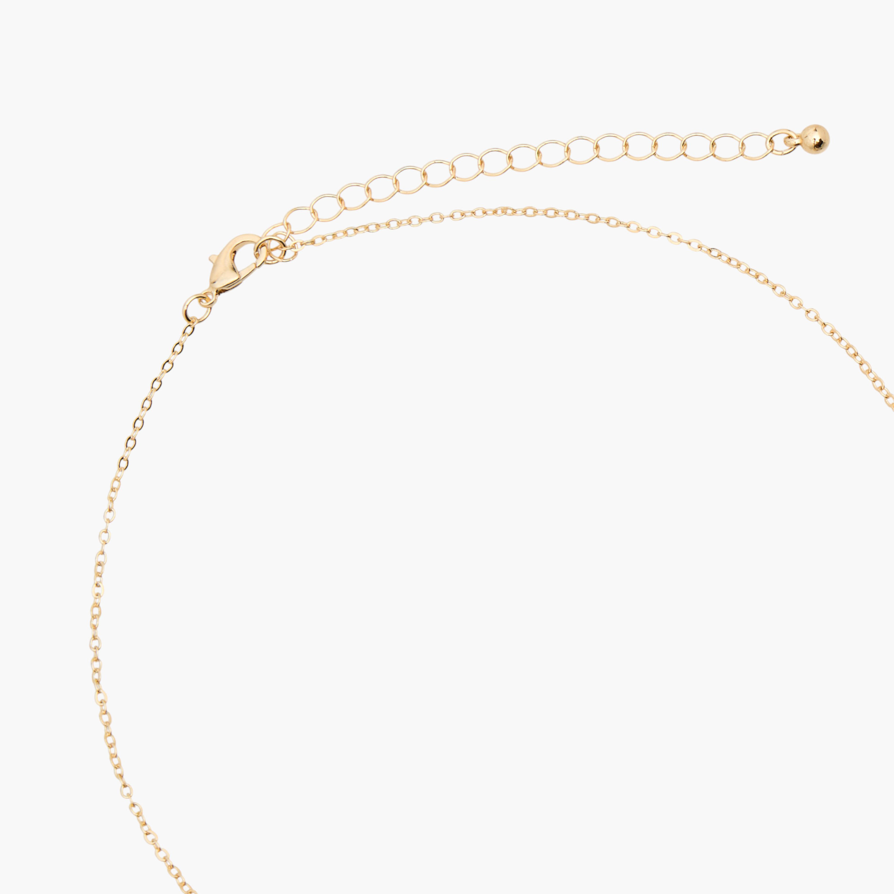 عقد معدني مزين بمكعب زركونيا-women-watchesandjewellery-jewellery-necklacesandpendants-image-3