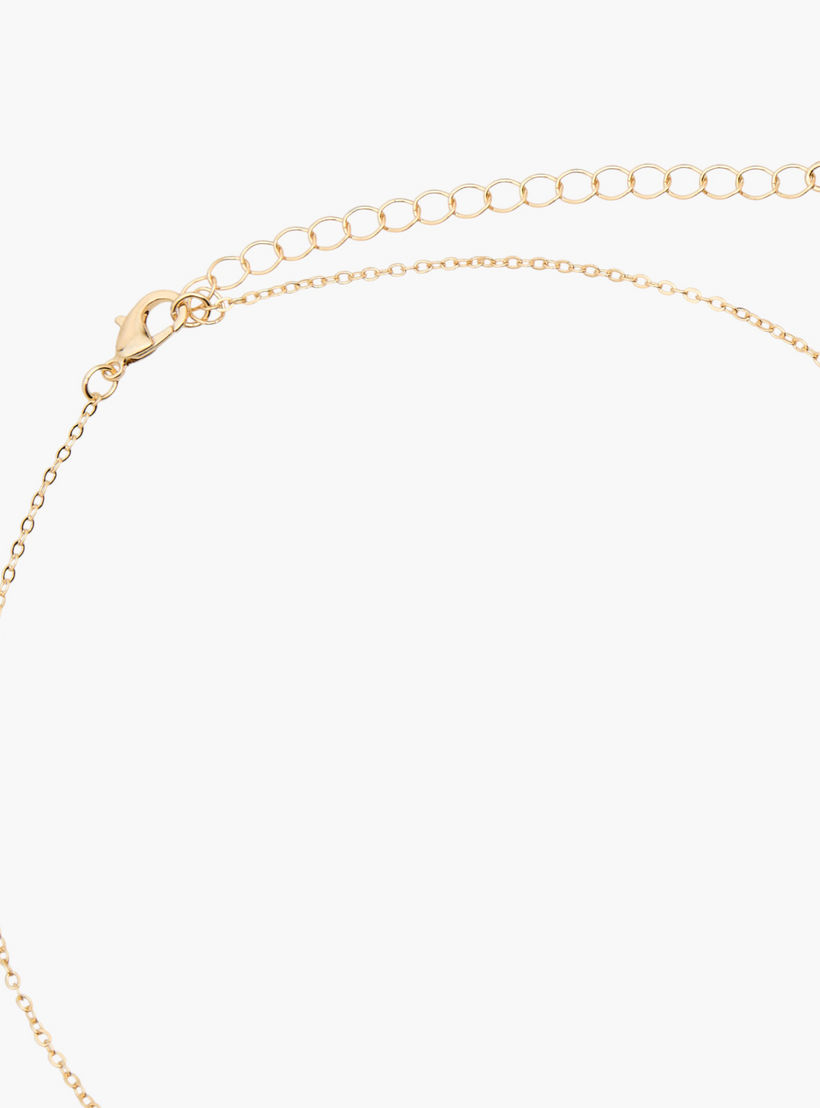 عقد معدني مزين بمكعب زركونيا-women-watchesandjewellery-jewellery-necklacesandpendants-image-3