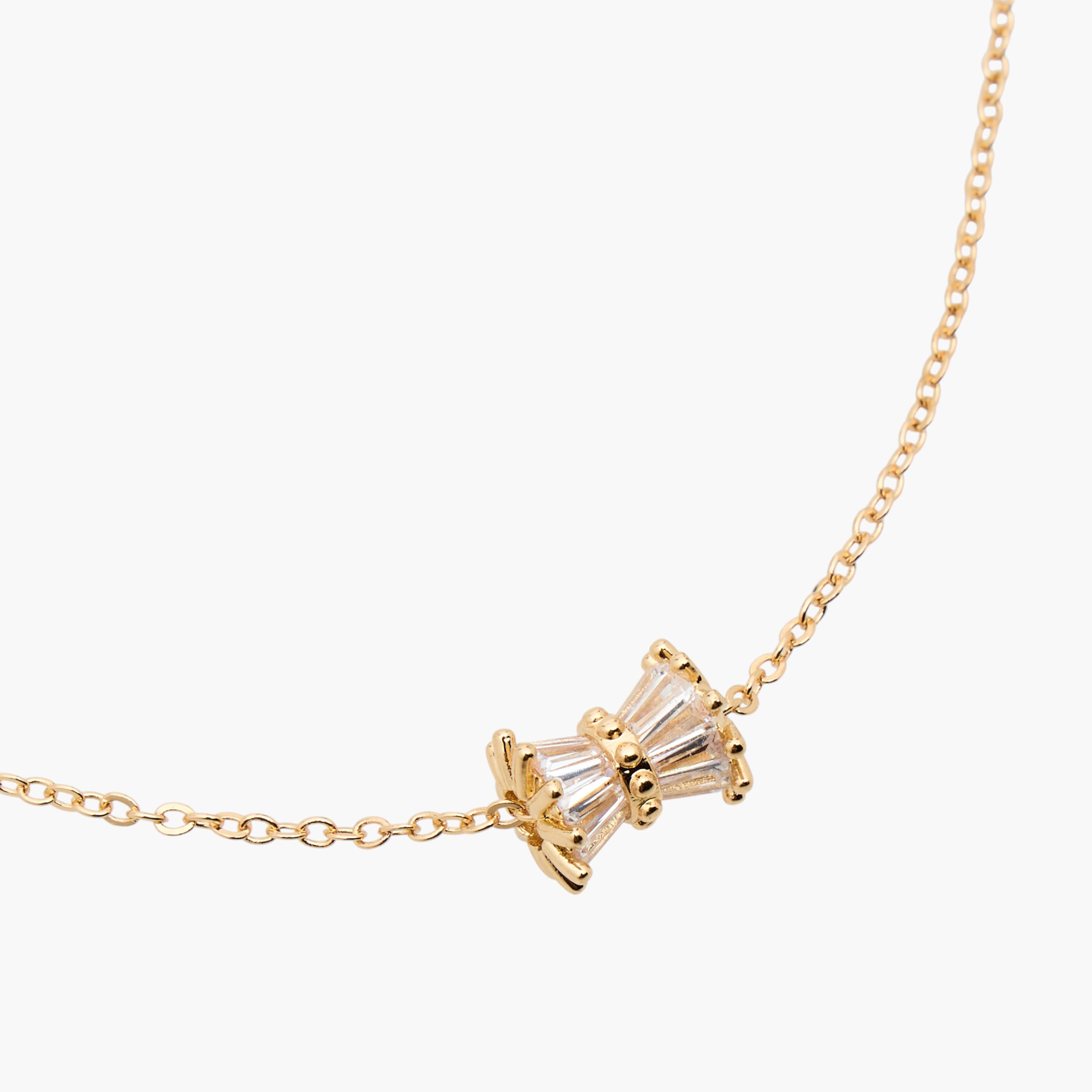 عقد معدني مزين بمكعب زركونيا-women-watchesandjewellery-jewellery-necklacesandpendants-image-4