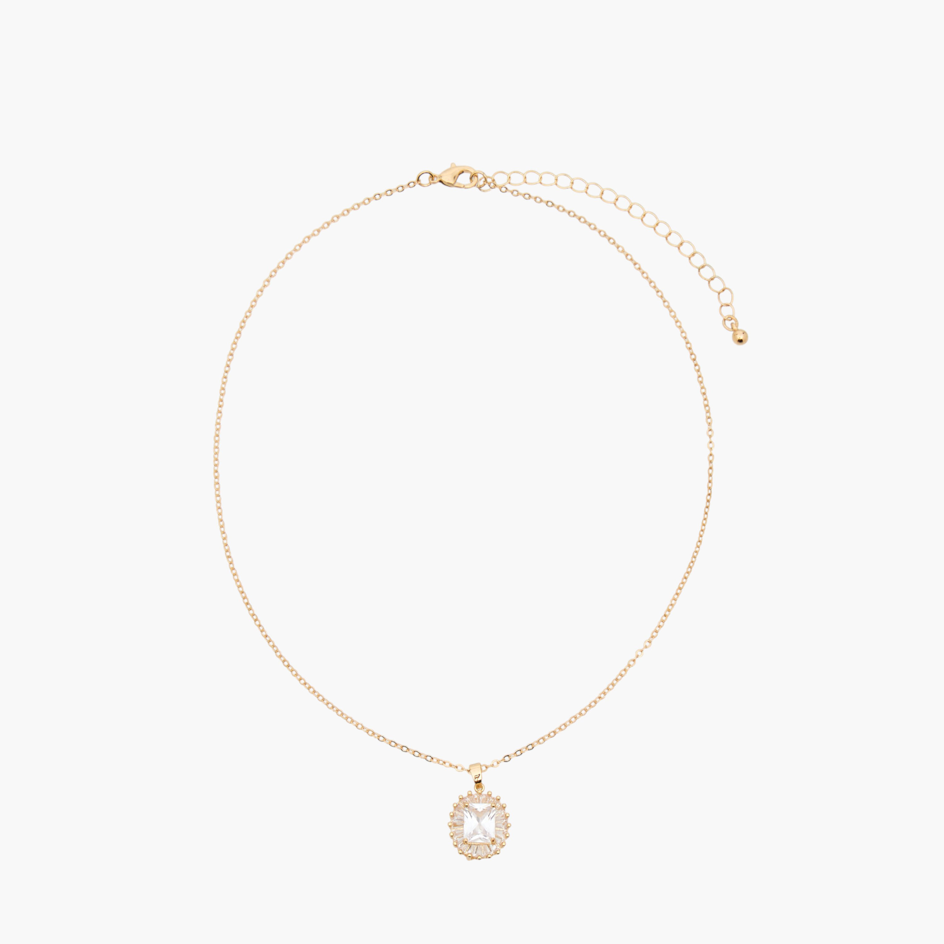 عقد معدن بدلاية وتصميم مزيّن-women-watchesandjewellery-jewellery-necklacesandpendants-image-1