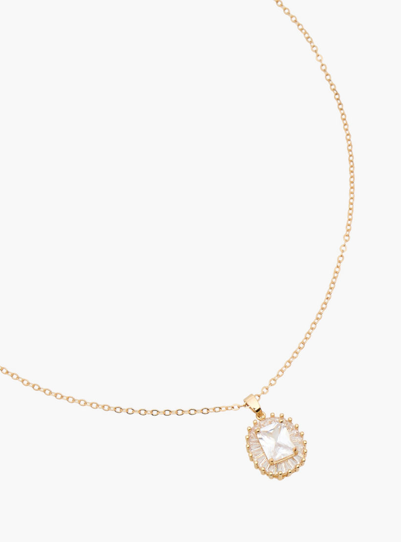 عقد معدن بدلاية وتصميم مزيّن-women-watchesandjewellery-jewellery-necklacesandpendants-image-2