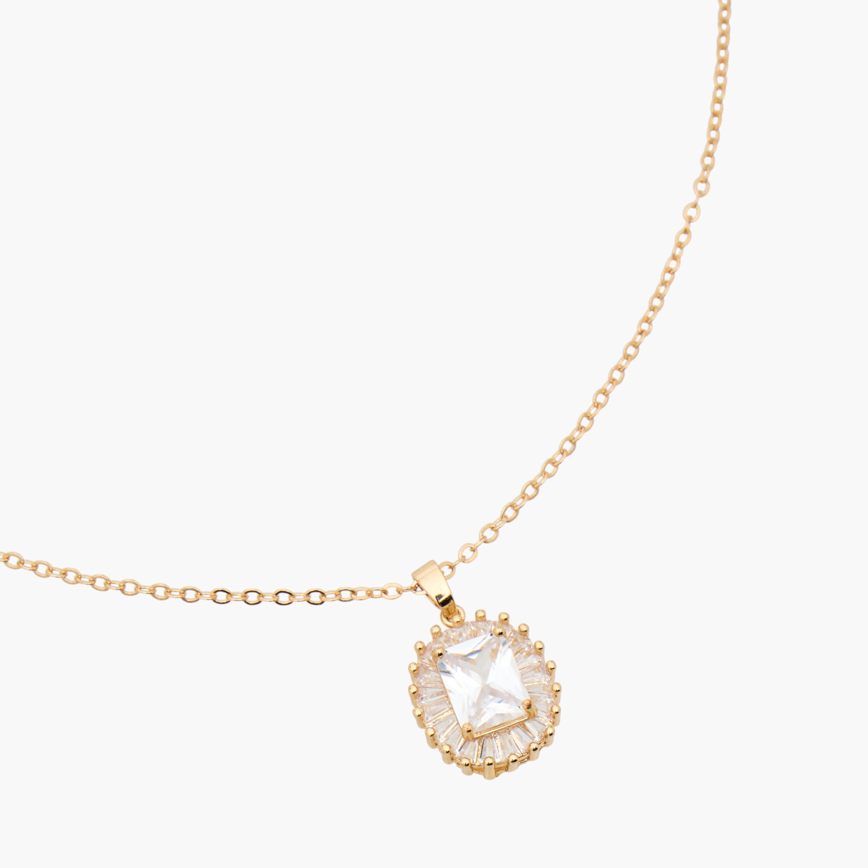 عقد معدن بدلاية وتصميم مزيّن-women-watchesandjewellery-jewellery-necklacesandpendants-image-4
