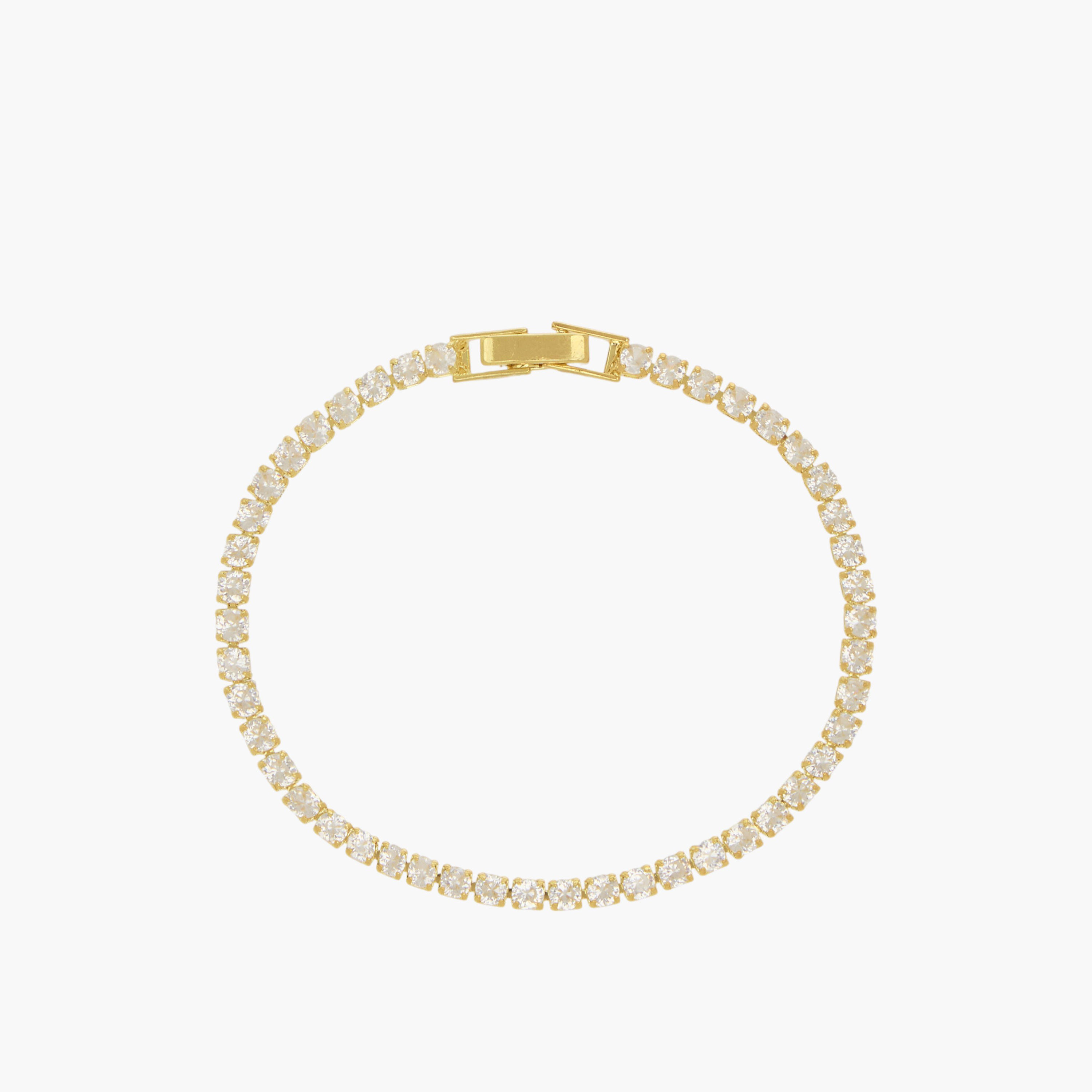 Metal Cubic Zirconia Embellished Bracelet-women-watchesandjewellery-jewellery-banglesandbracelets-image-2