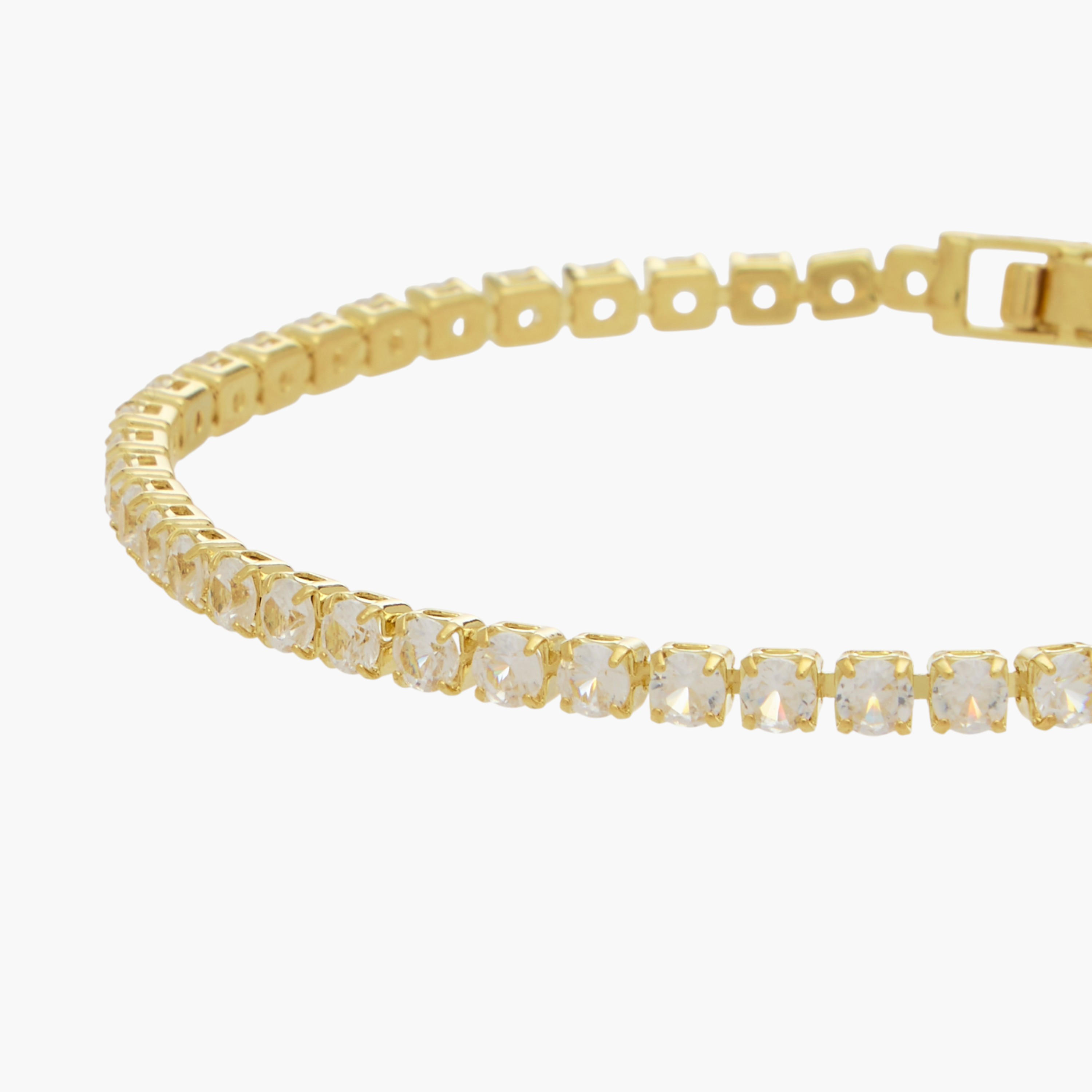 Metal Cubic Zirconia Embellished Bracelet-women-watchesandjewellery-jewellery-banglesandbracelets-image-3