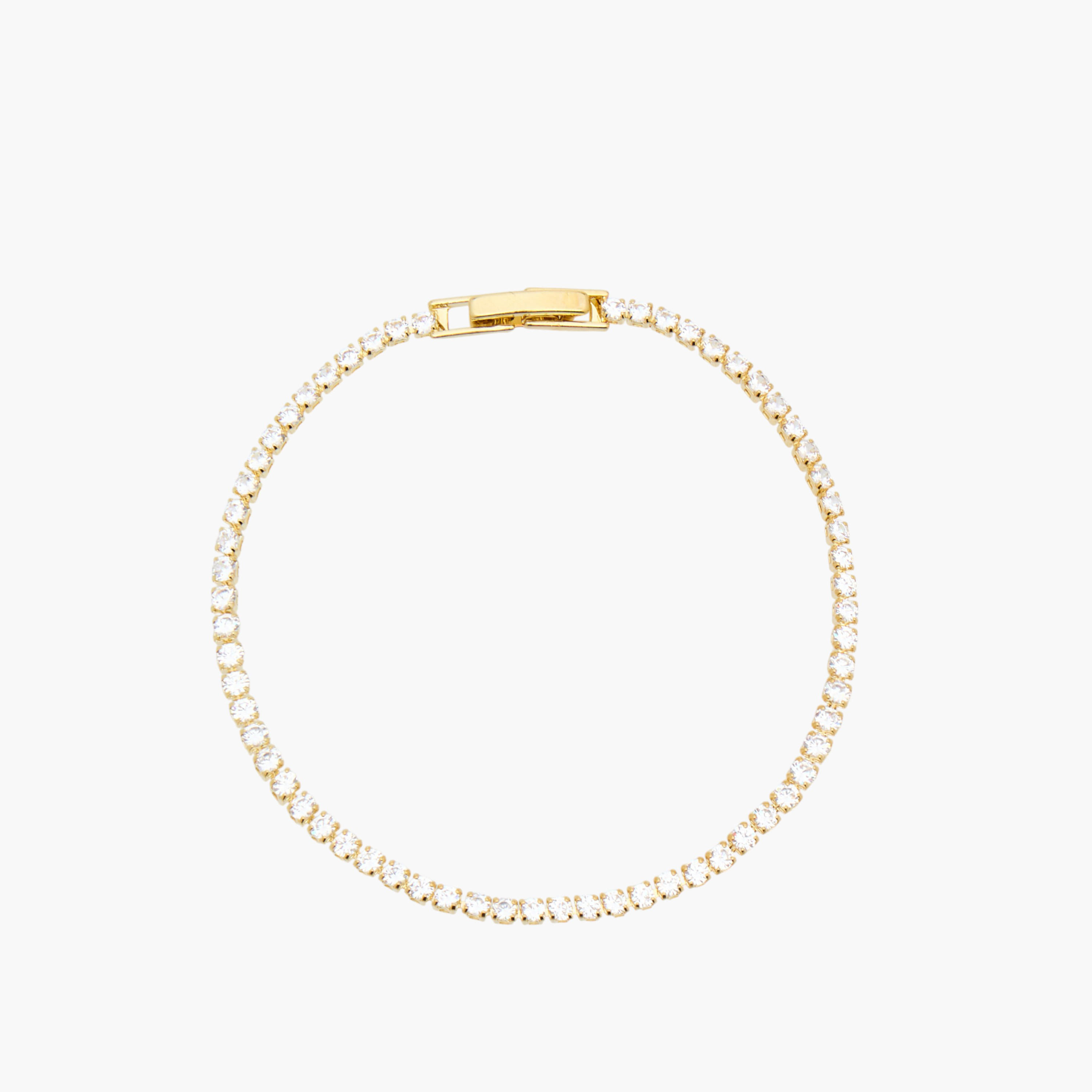 أسورة معدنية مزينة بمكعب زركونيا-women-watchesandjewellery-jewellery-banglesandbracelets-image-2