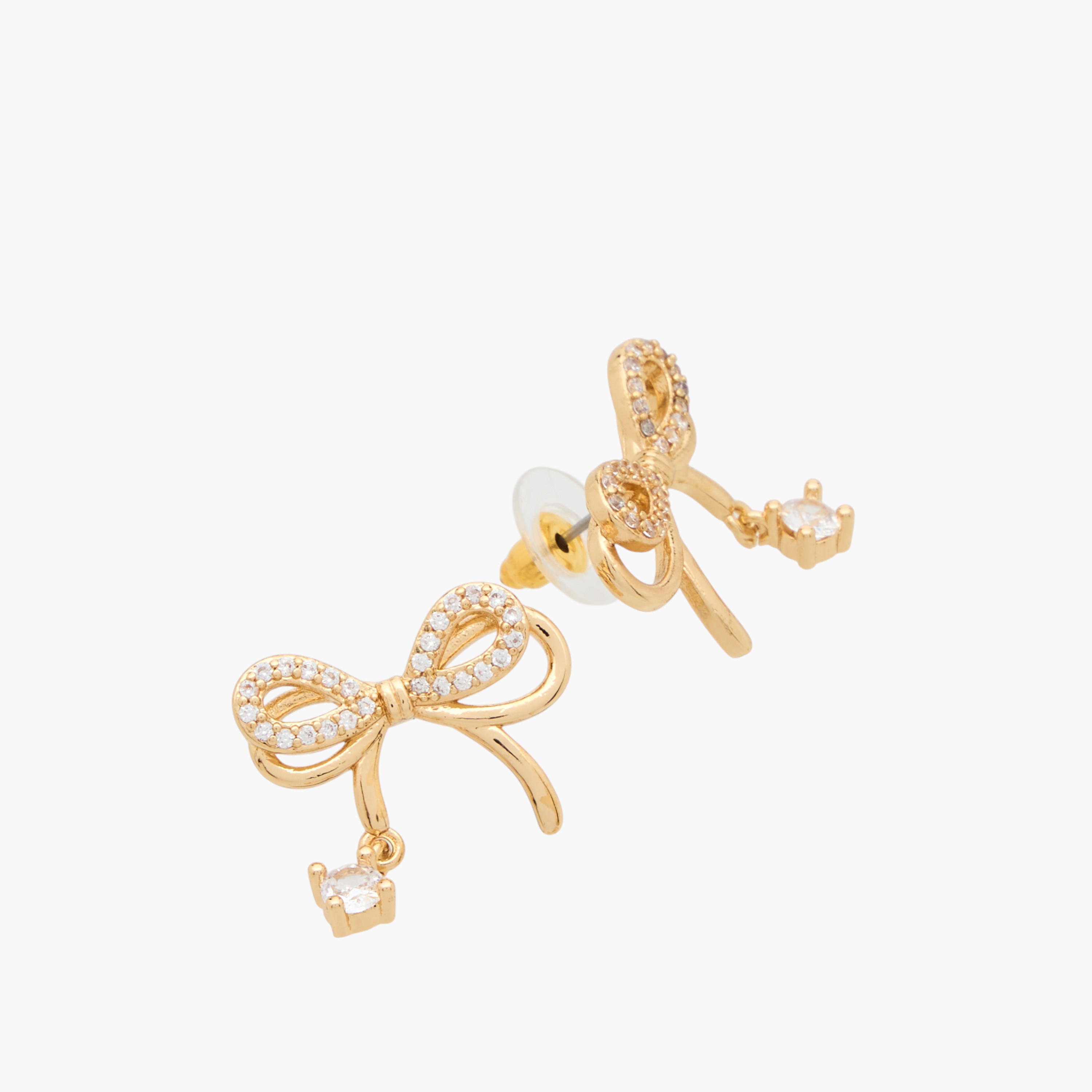 طقم مجوهرات قلادة بدلاية وأقراط بزينة مكعب زيريكون-women-watchesandjewellery-jewellery-jewellerysets-image-5