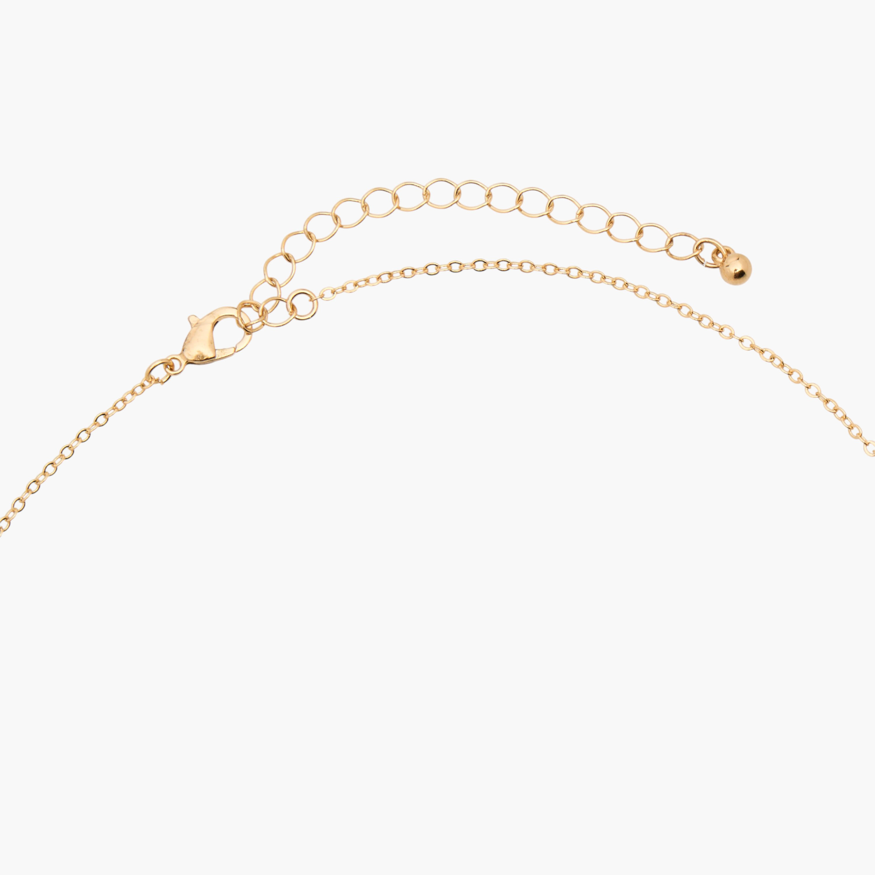 طقم مجوهرات قلادة بدلاية وأقراط بزينة مكعب زيريكون-women-watchesandjewellery-jewellery-jewellerysets-image-6