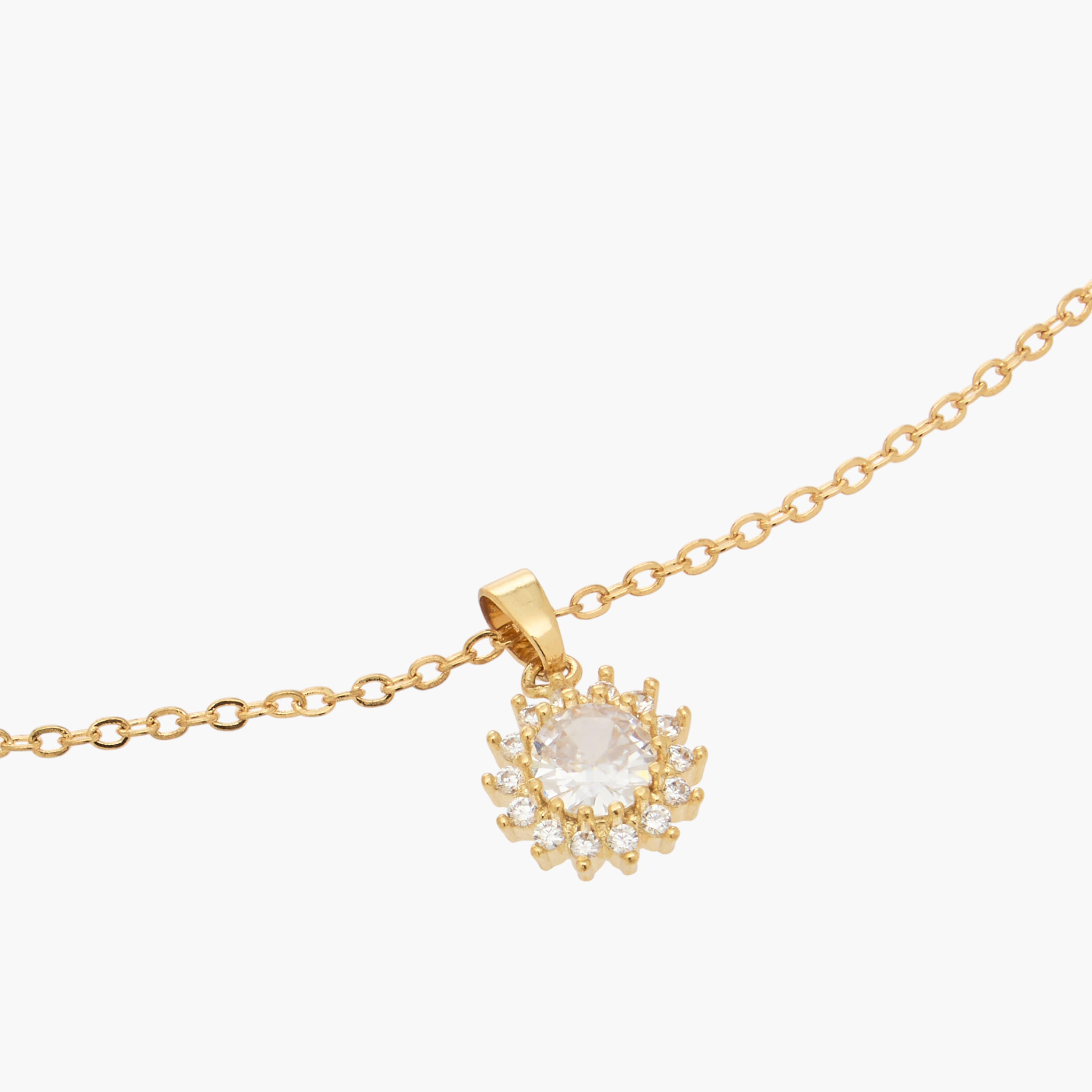 Embellished Cubic Zirconia Necklace and Earrings-girls-accessories-keyringsandbagcharms-image-5