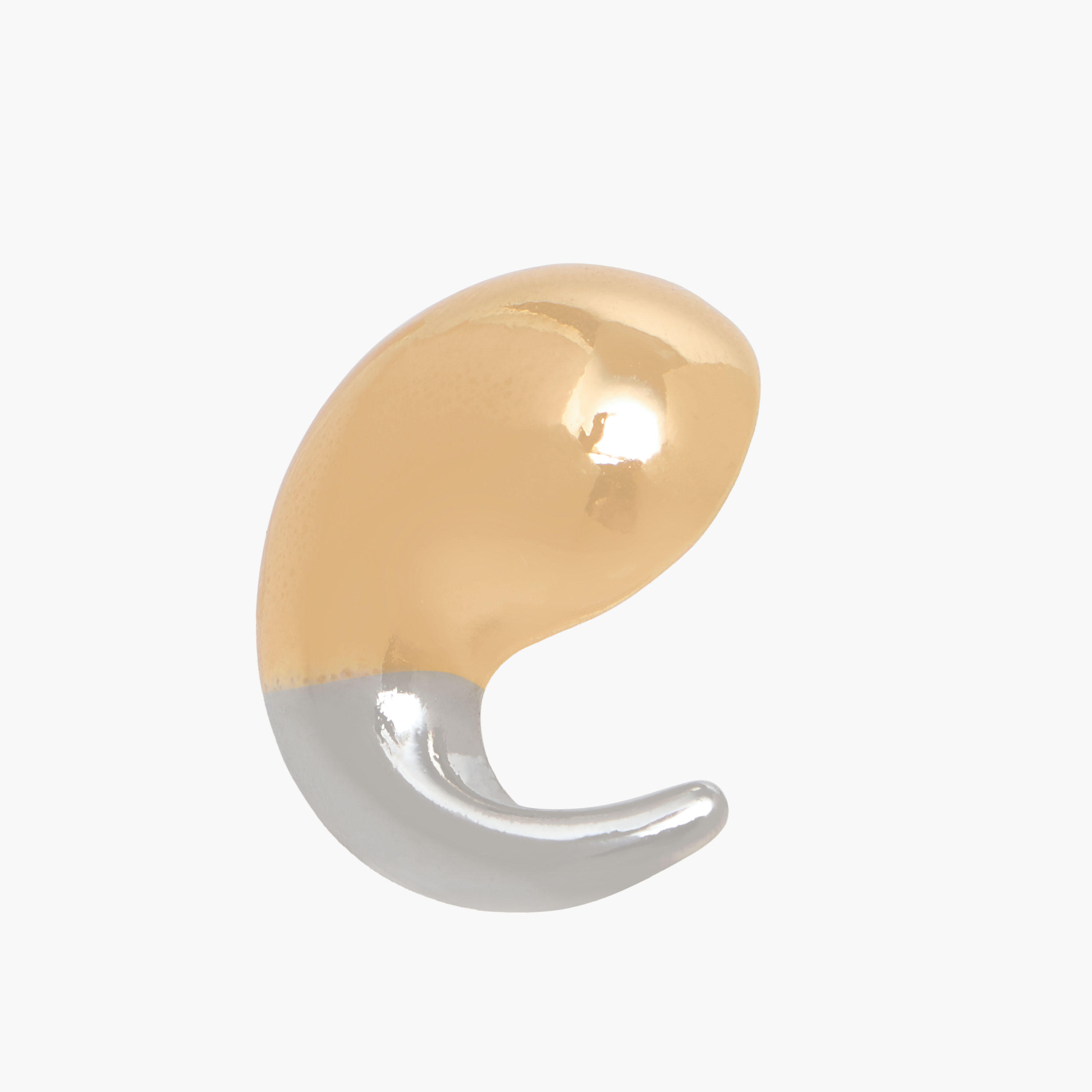 Dual-Tone Tear Drop Earrings with Pushback Closure-women-watchesandjewellery-jewellery-earrings-image-4