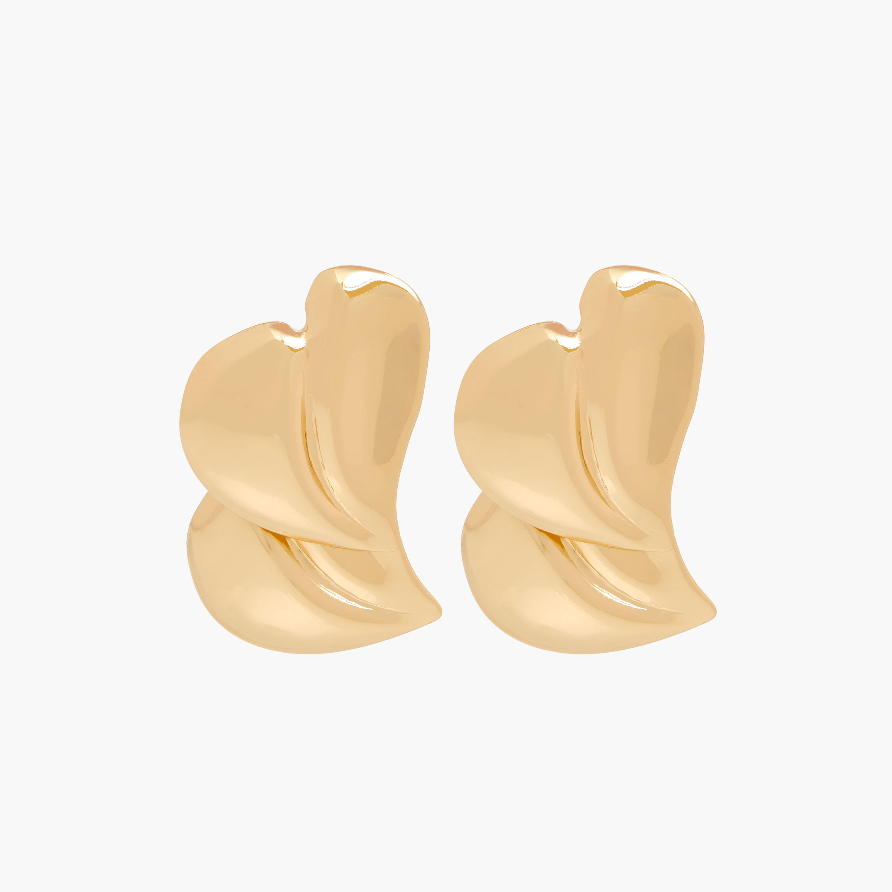Metallic Stud Earrings with Pushback Closure-women-watchesandjewellery-jewellery-earrings-image-1