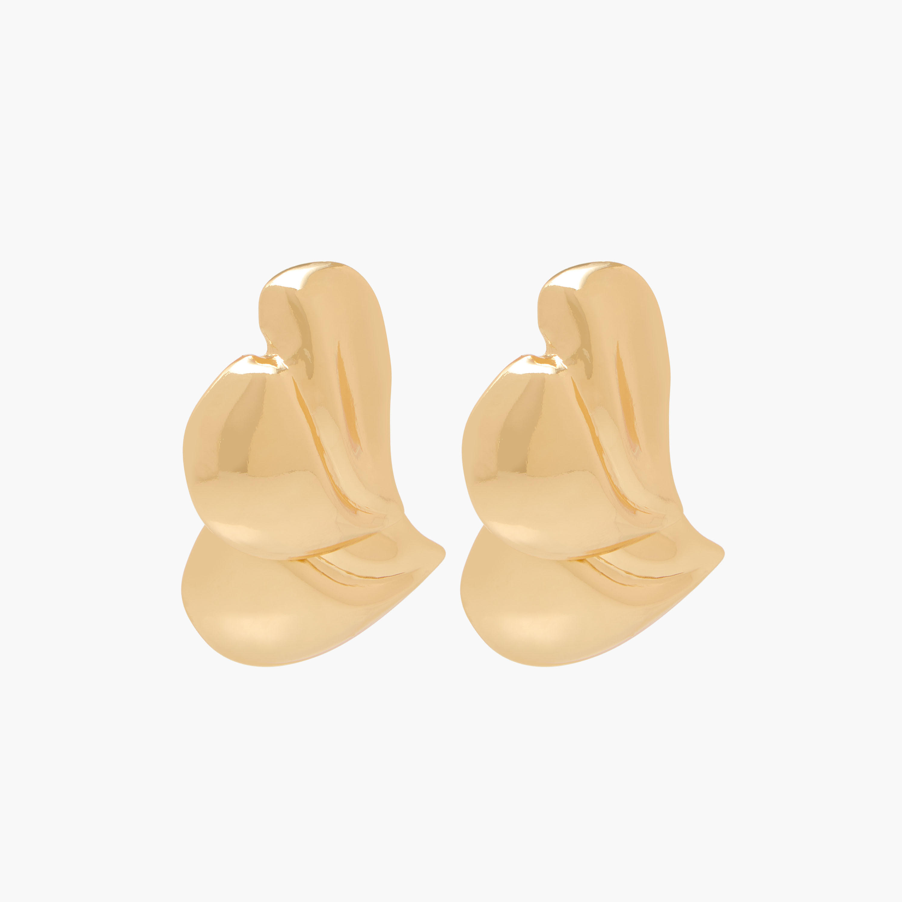 Metallic Stud Earrings with Pushback Closure-women-watchesandjewellery-jewellery-earrings-image-2