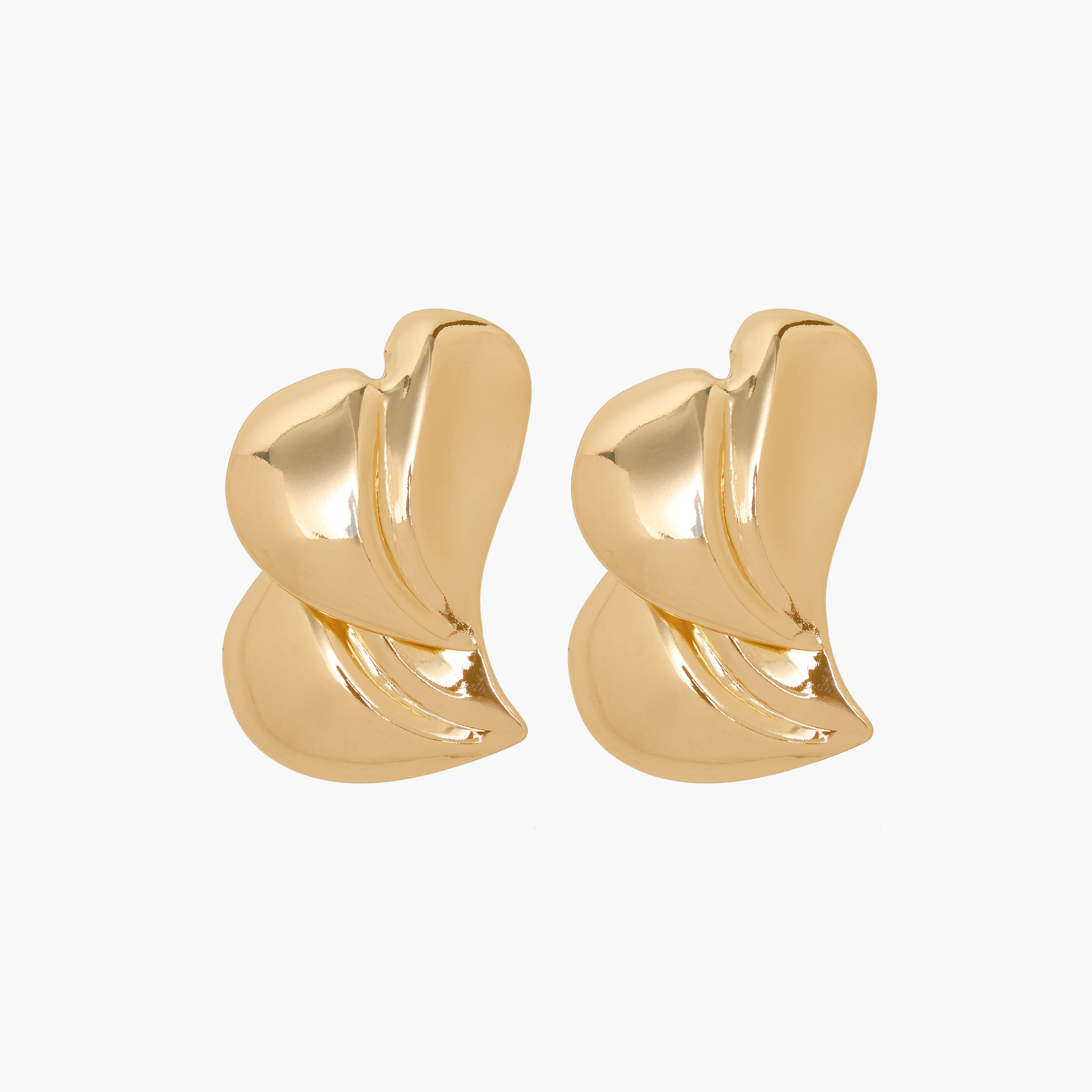 Metallic Stud Earrings with Pushback Closure-women-watchesandjewellery-jewellery-earrings-image-3