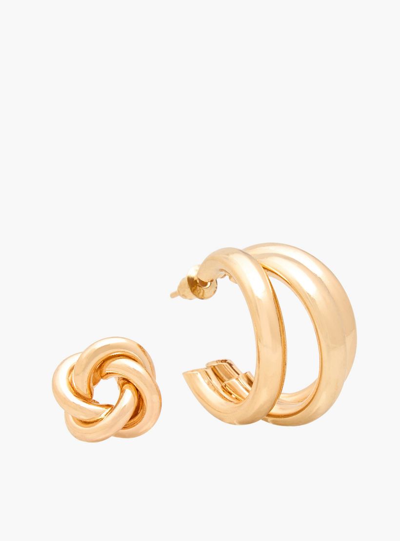 Pack of 6 Metal Assorted Earrings with Pushback Closure-women-watchesandjewellery-jewellery-earrings-image-4