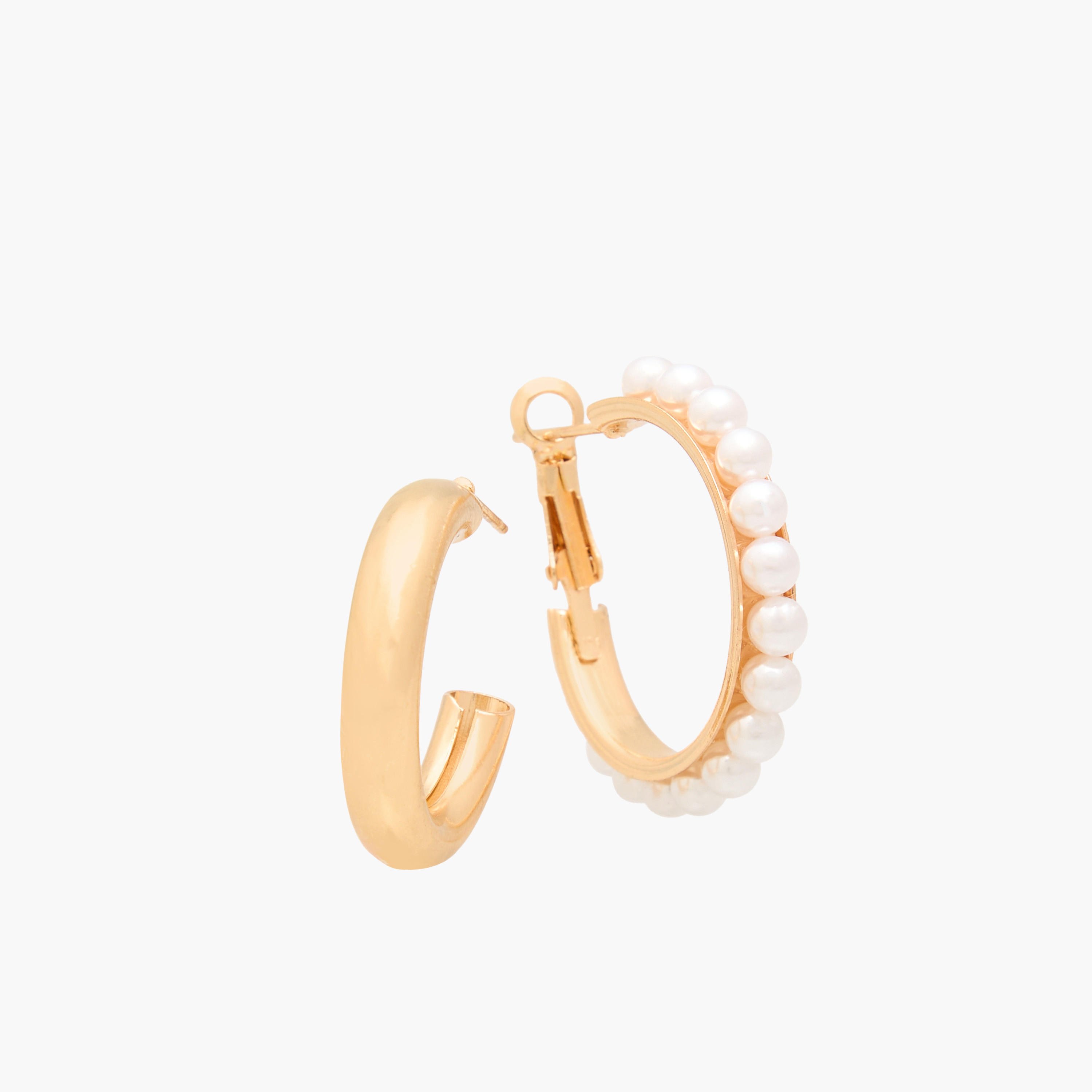 حلقان معدنية متنوعة 9 أزواج بمكبس إغلاق خلفي-women-watchesandjewellery-jewellery-earrings-image-4