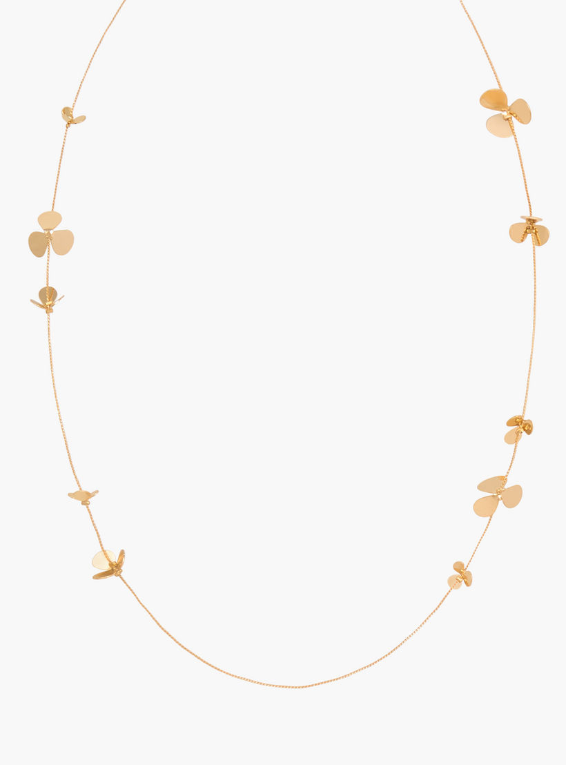 Metal Floral Accent Chain Necklace-women-watchesandjewellery-jewellery-necklacesandpendants-image-2