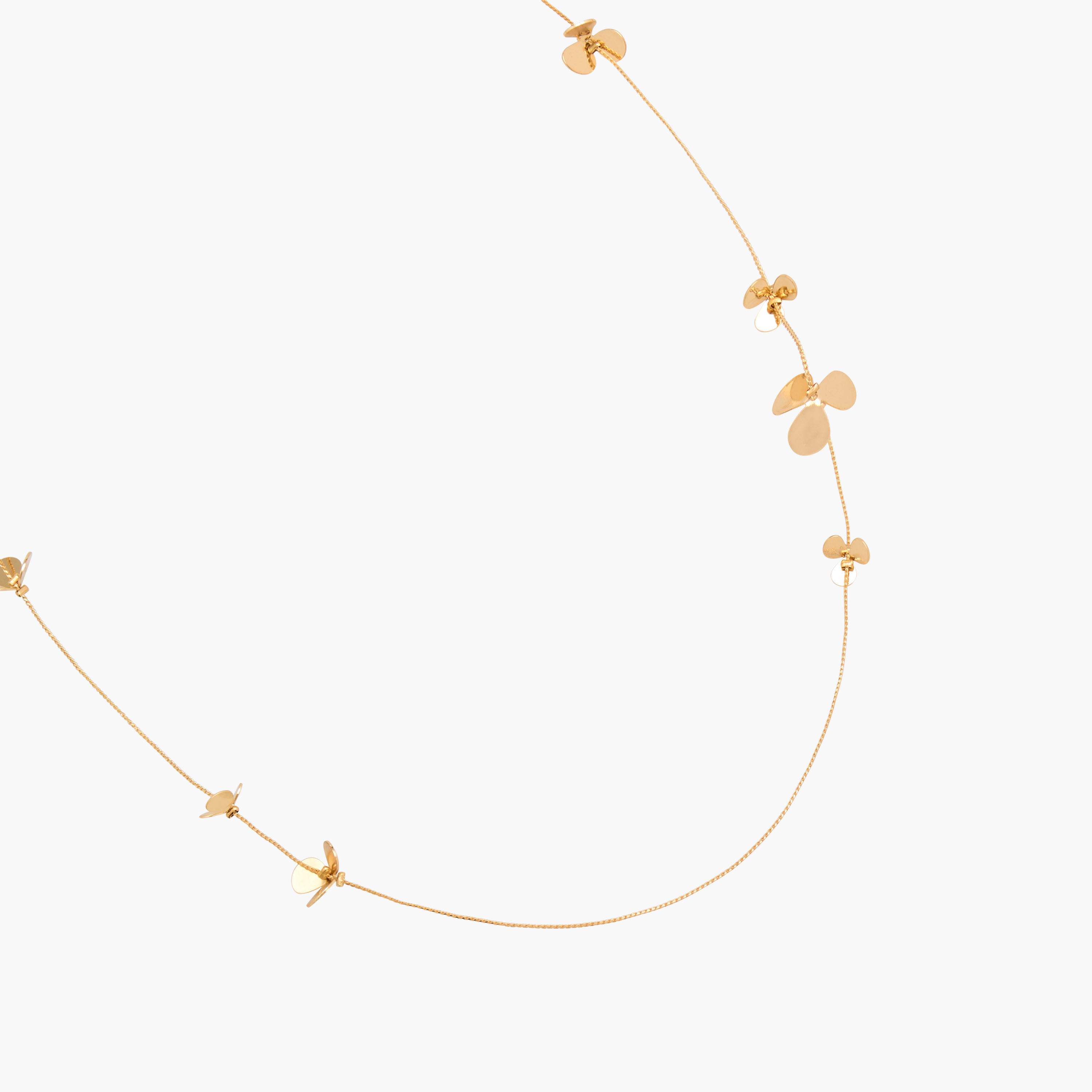 Metal Floral Accent Chain Necklace-women-watchesandjewellery-jewellery-necklacesandpendants-image-4