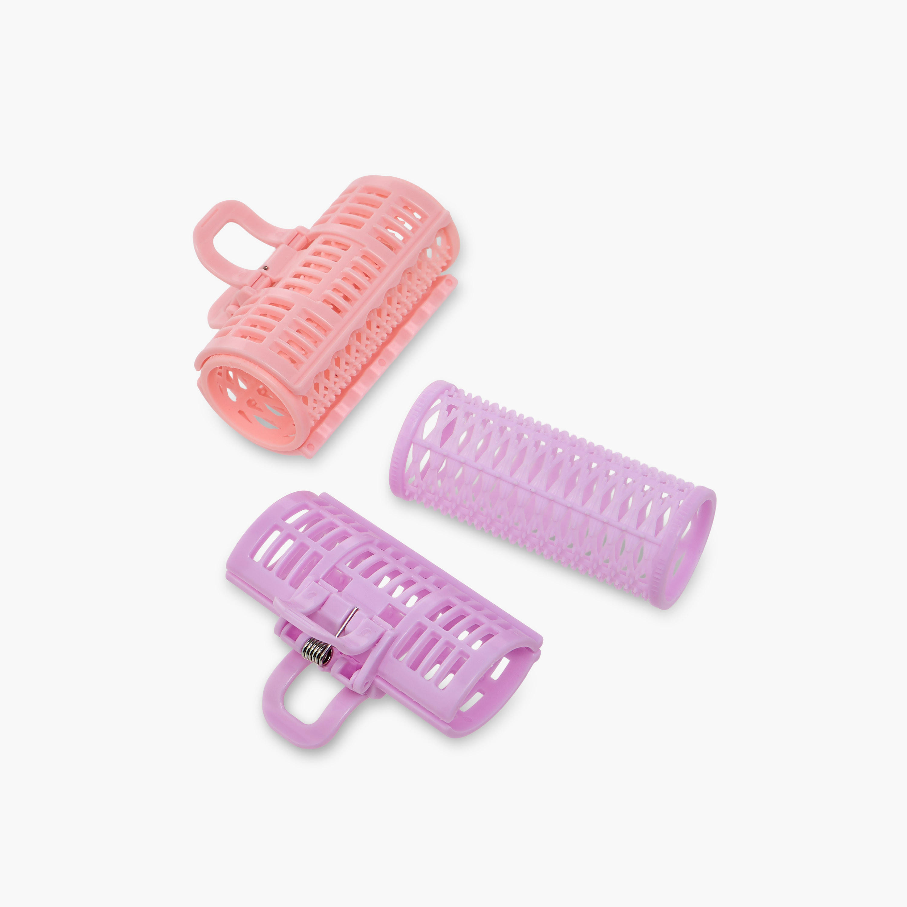 Pack of 3 Roller Hair Clamp Textured-women-hairaccessories-others-image-4