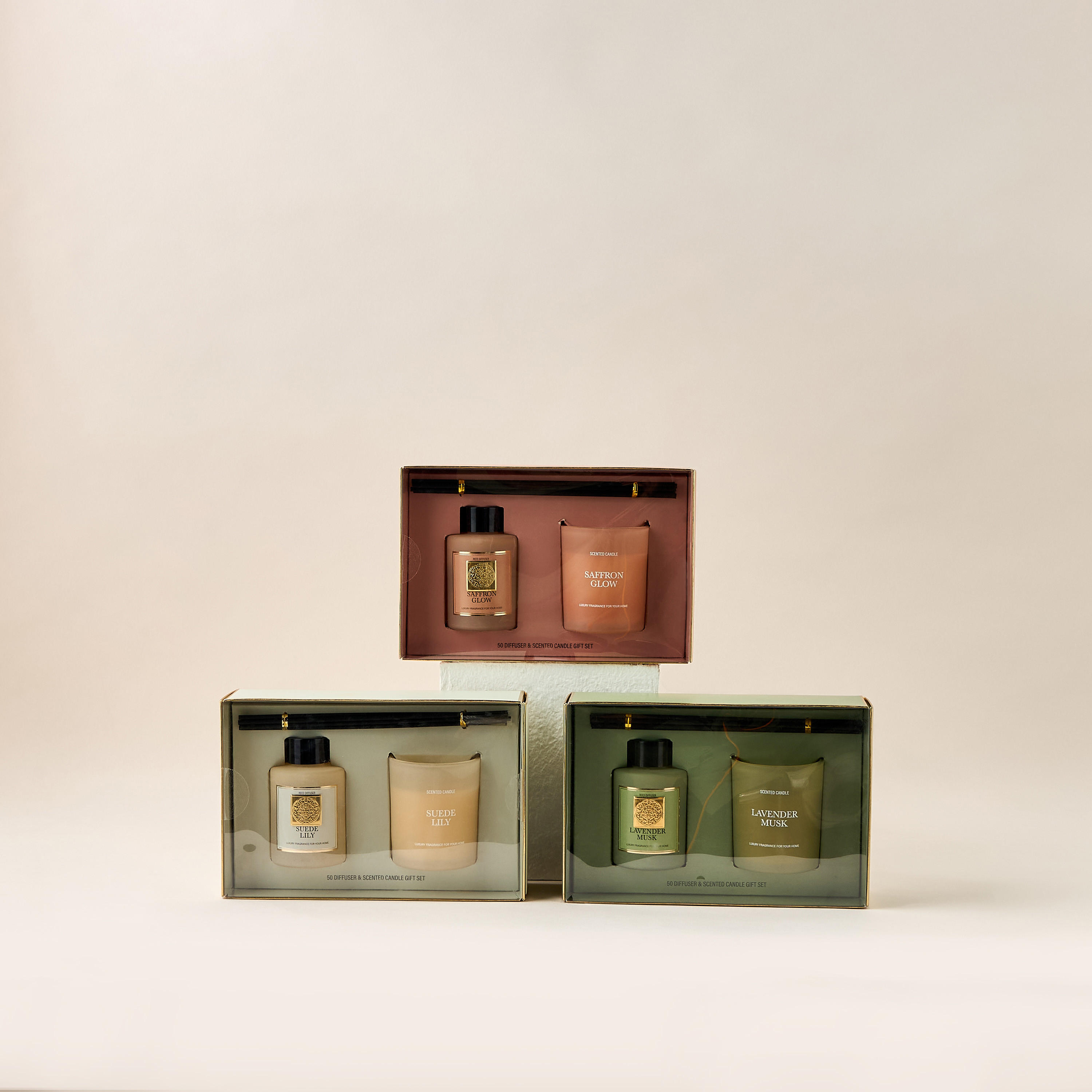 Suede Lily Scented Reed Diffuser and Jar Candle Set-household-homefragrance-fragrancegiftset-image-7