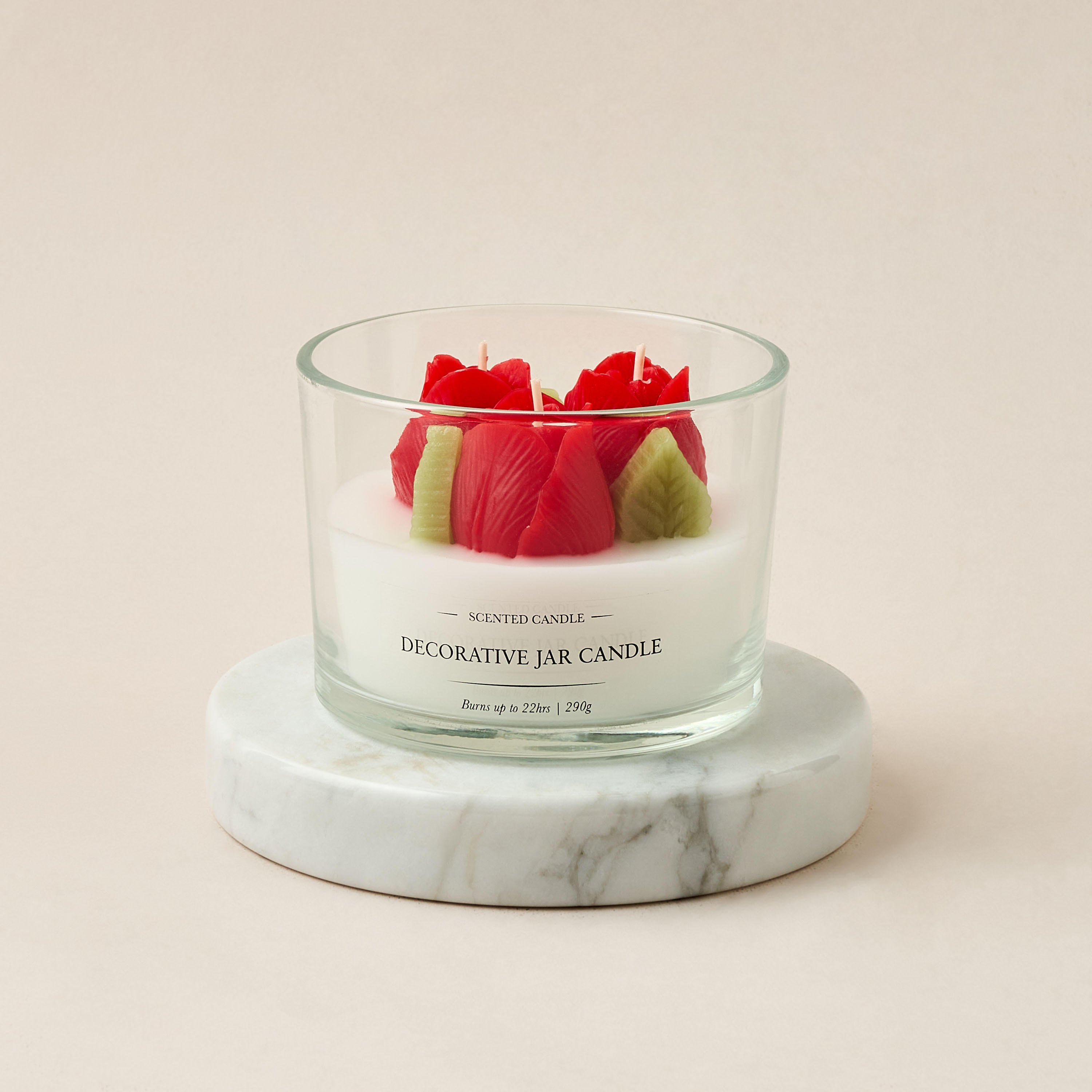 Rose Scented Jar Candle - 64 gms-household-homefragrance-candles-image-2