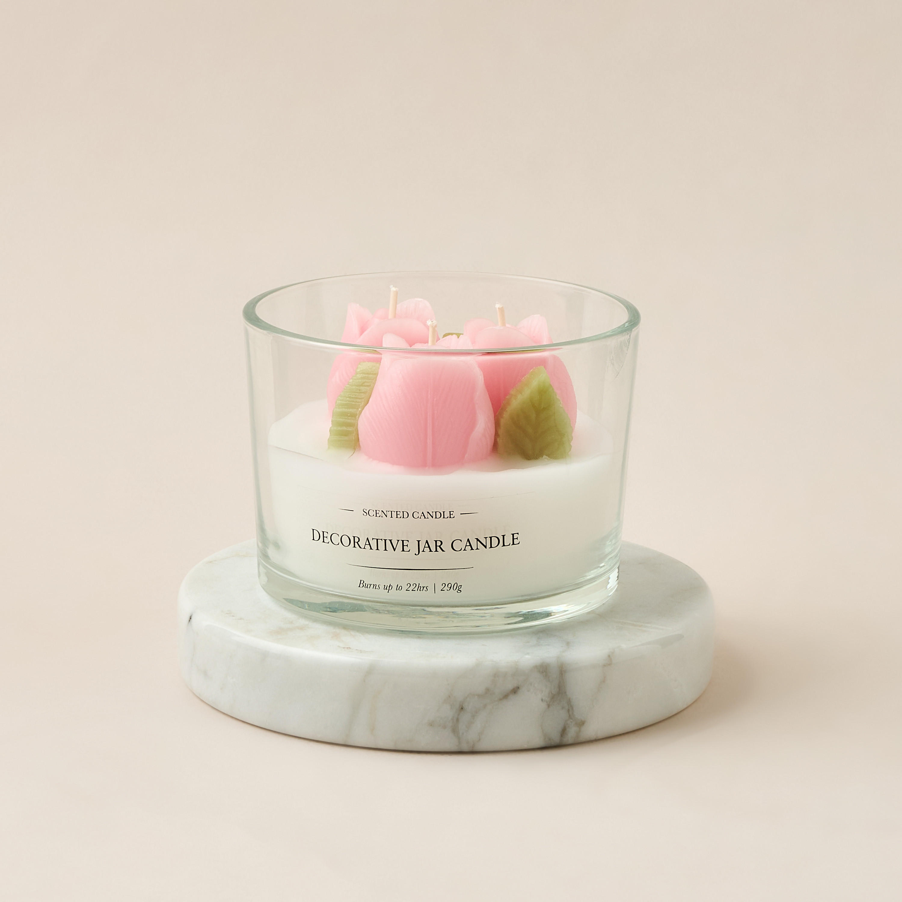 Rose Scented Jar Candle - 64 gms-household-homefragrance-candles-image-2