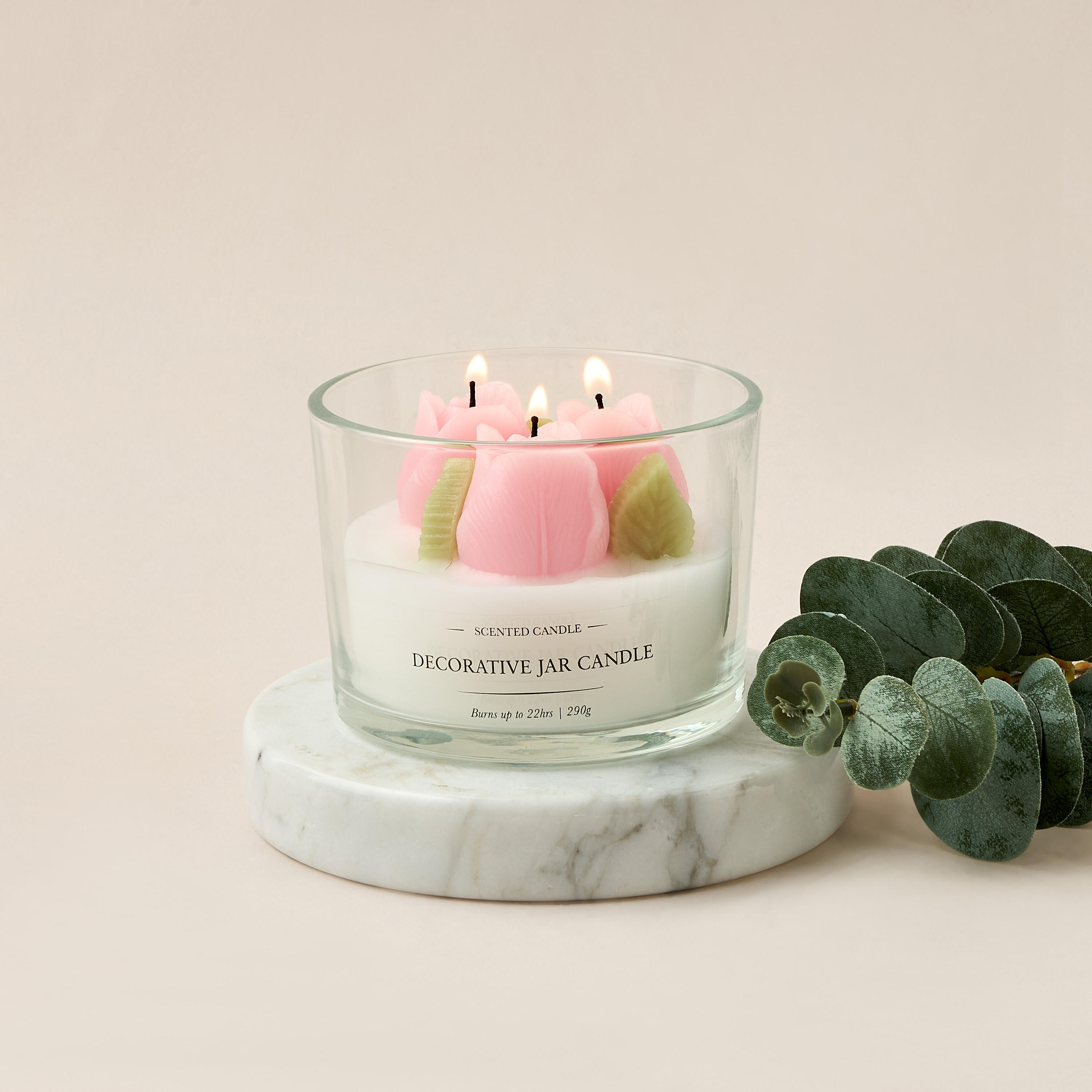 Rose Scented Jar Candle - 64 gms-household-homefragrance-candles-image-4