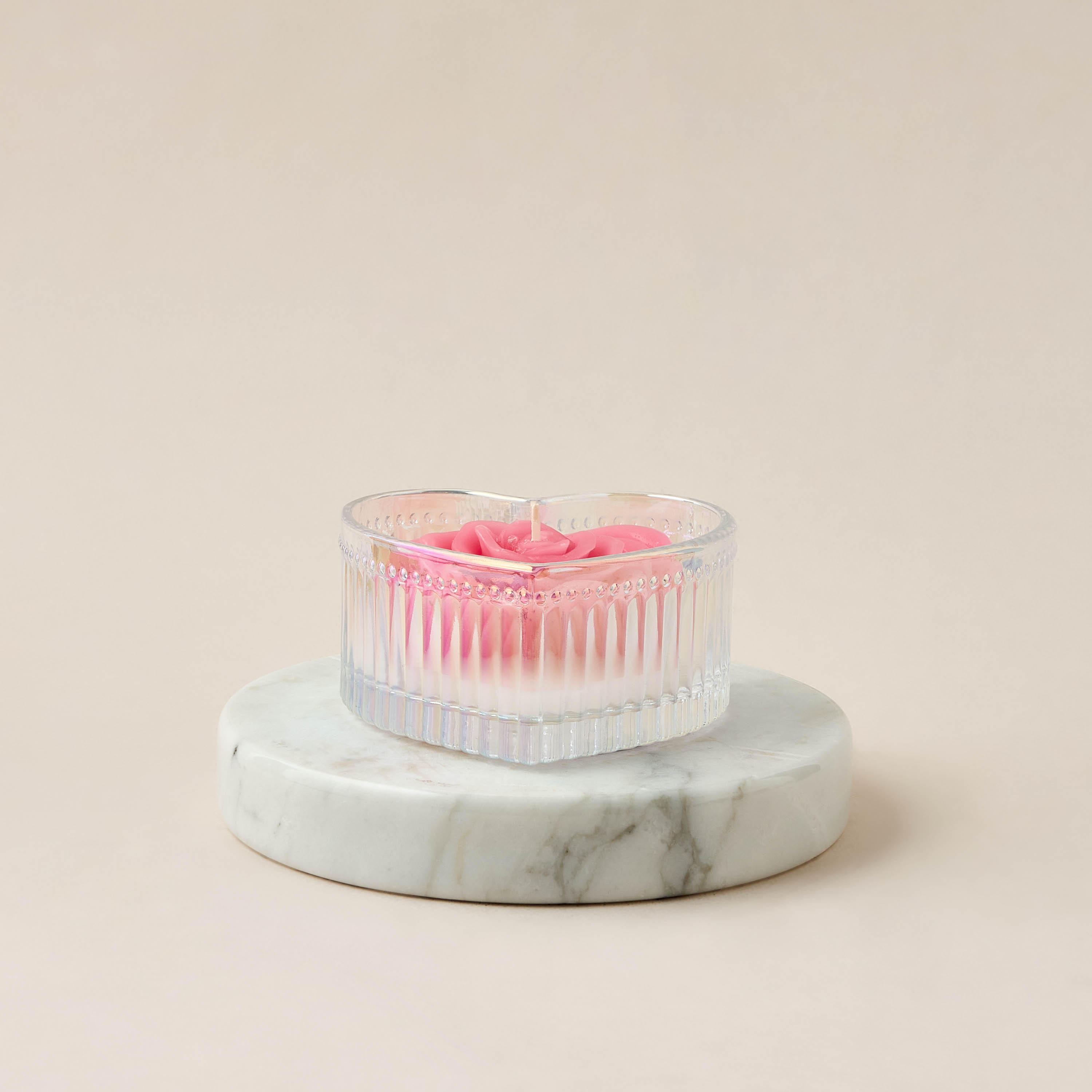 Heart Shaped Rose Scented Jar Candle - 68 gms-household-homefragrance-candles-image-2