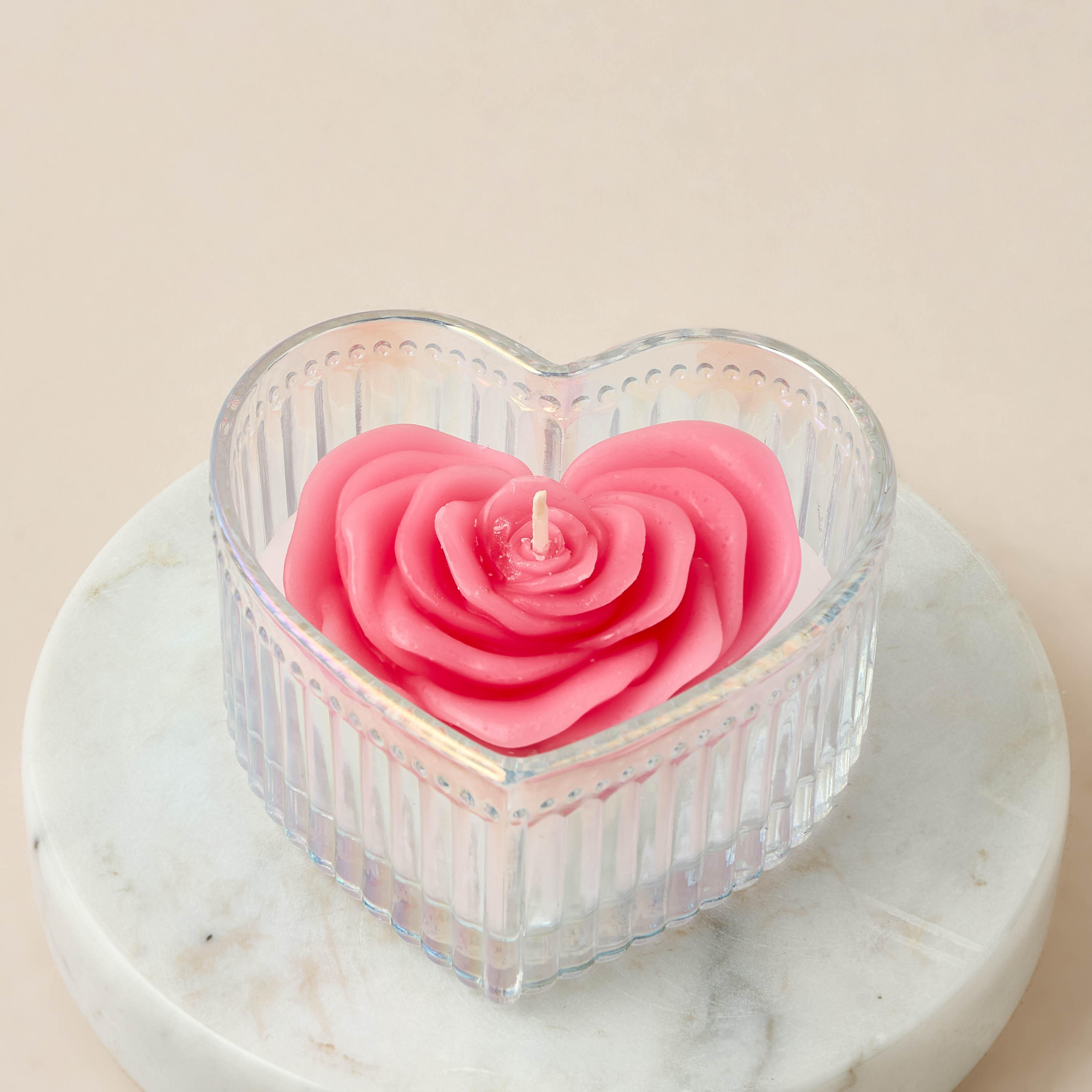 Heart Shaped Rose Scented Jar Candle - 68 gms-household-homefragrance-candles-image-3