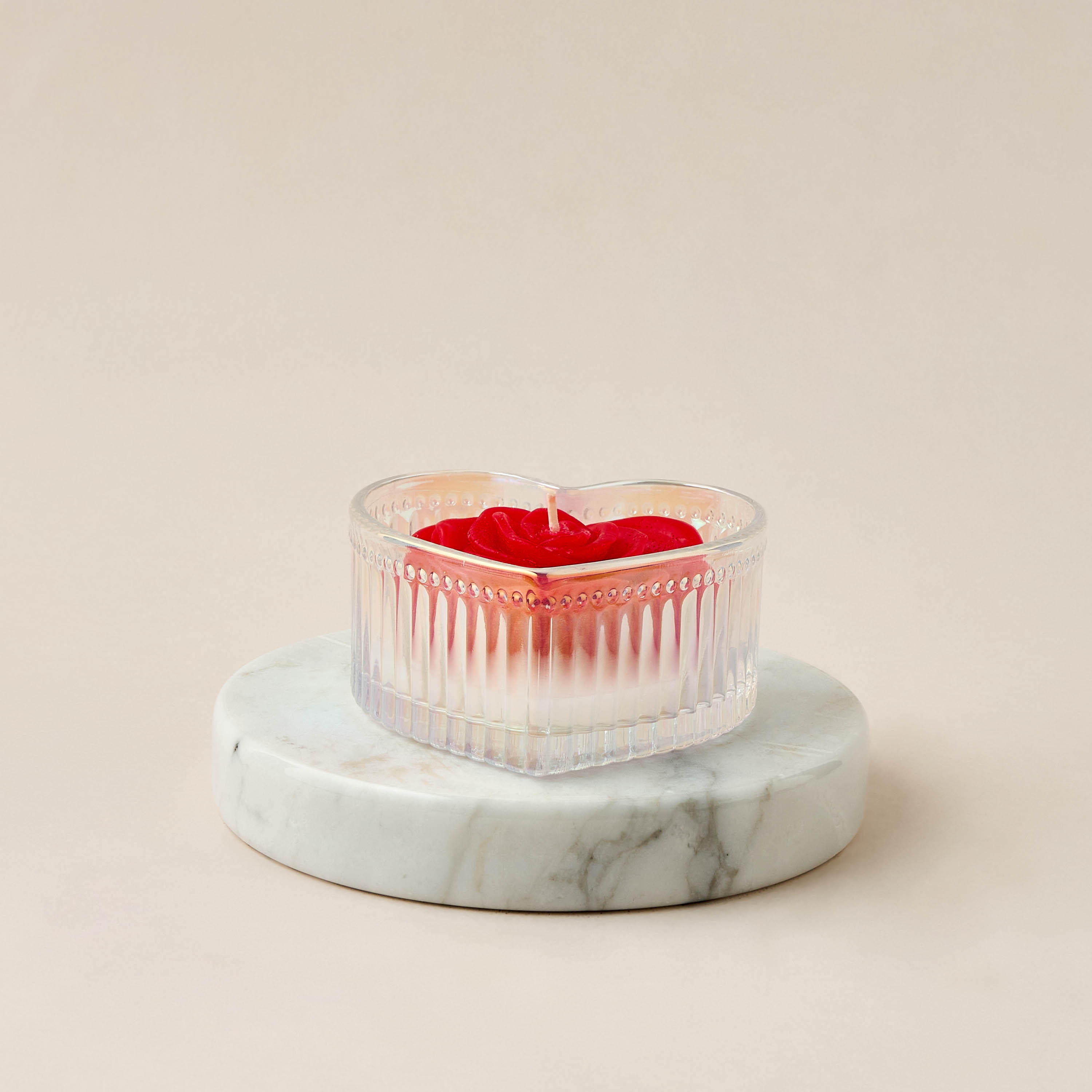 Heart Shaped Rose Scented Jar Candle - 68 gms-household-homefragrance-candles-image-2